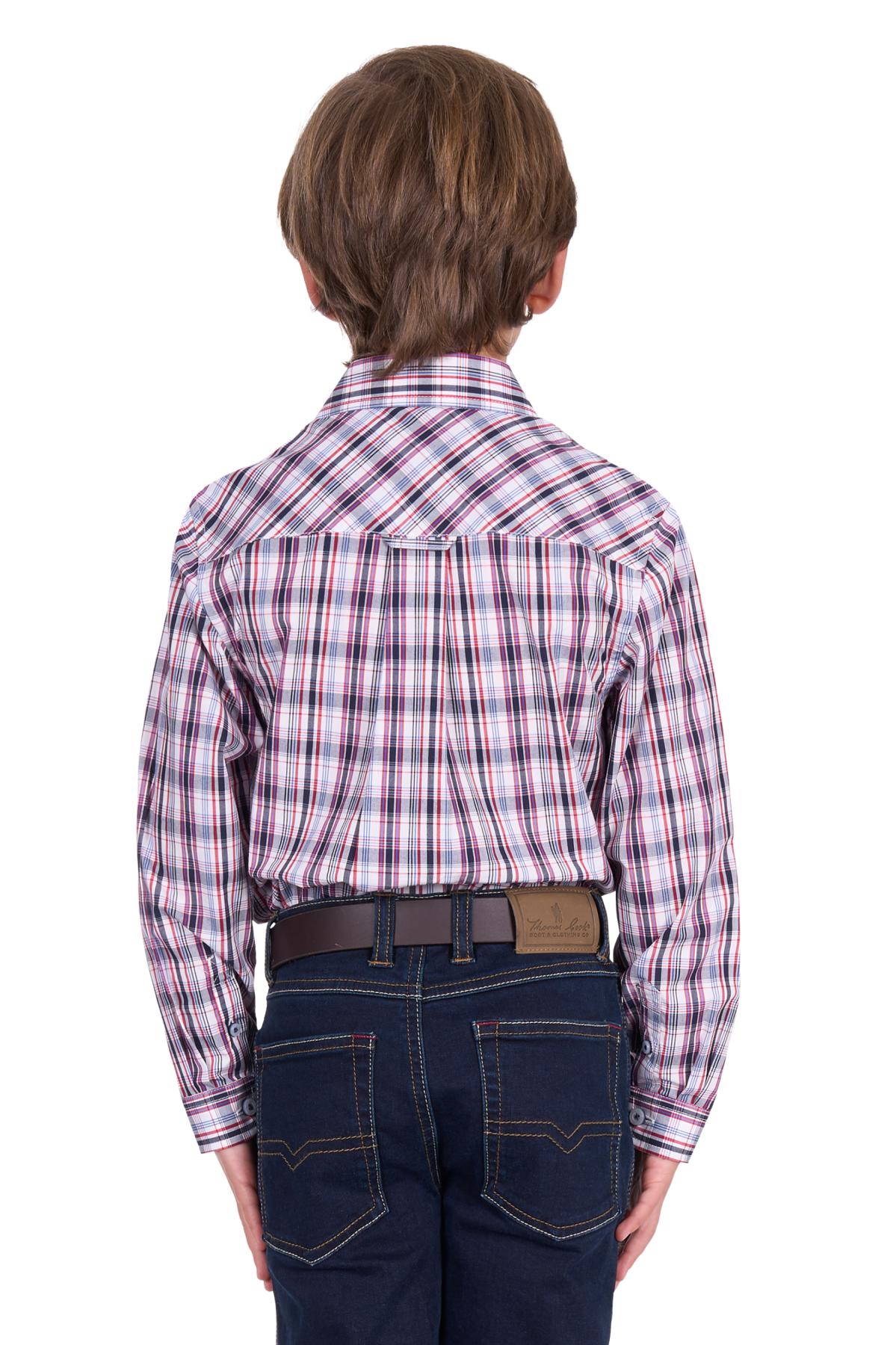 Boy’s Jeff Check 2 Pocket Long Sleeve Shirt