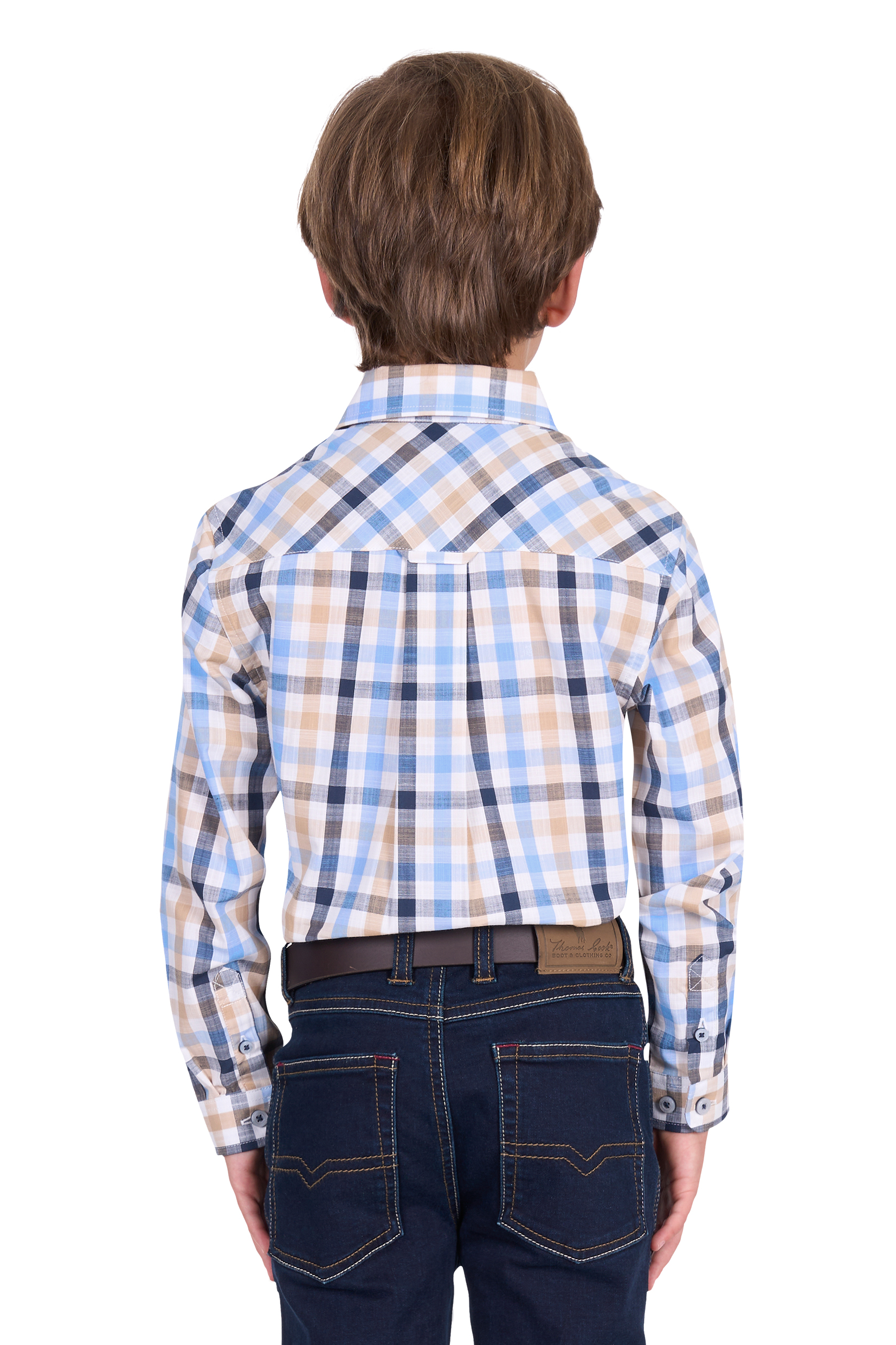Boy’s Jesse Check 2 Pocket Long Sleeve Shirt