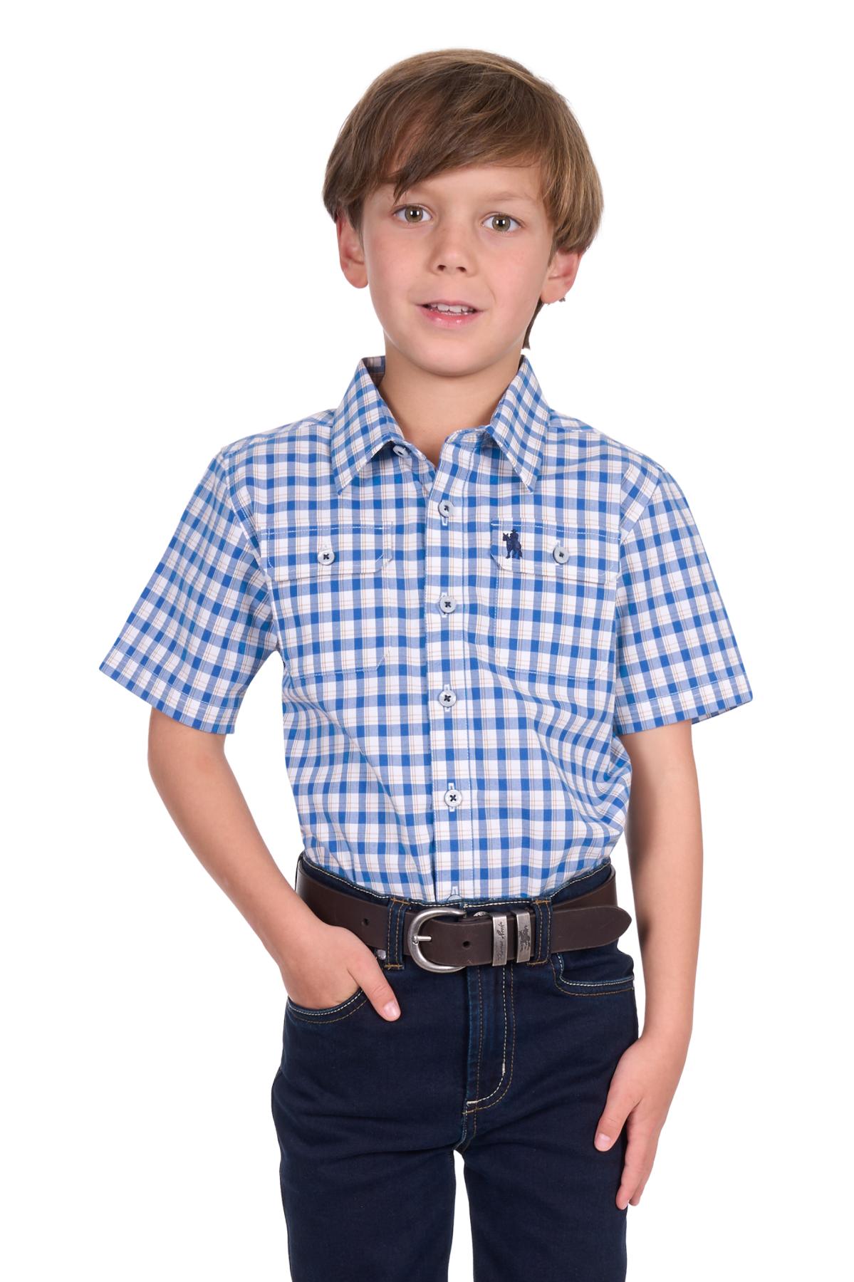 Boy’s Chris Check 2 Pocket Short Sleeve Shirt