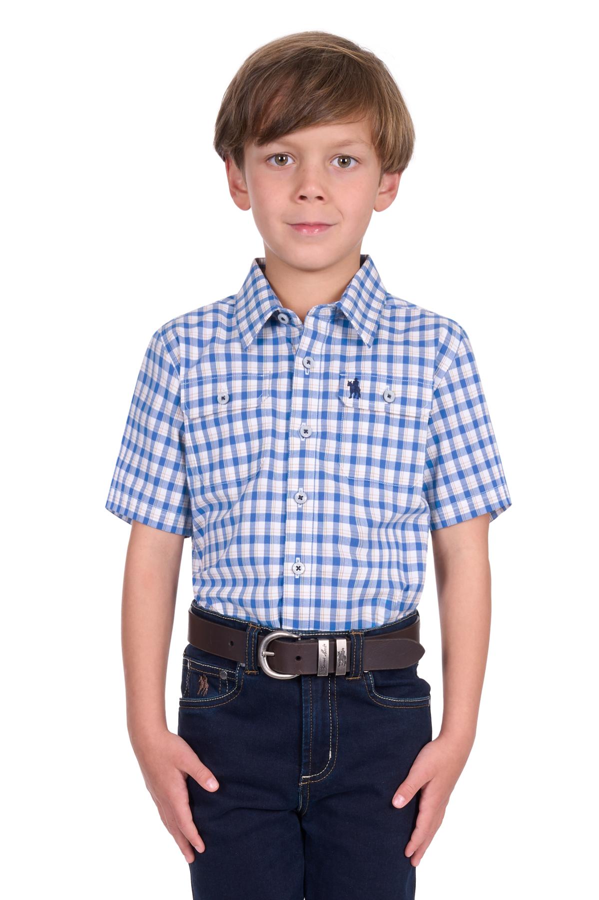 Boy’s Chris Check 2 Pocket Short Sleeve Shirt