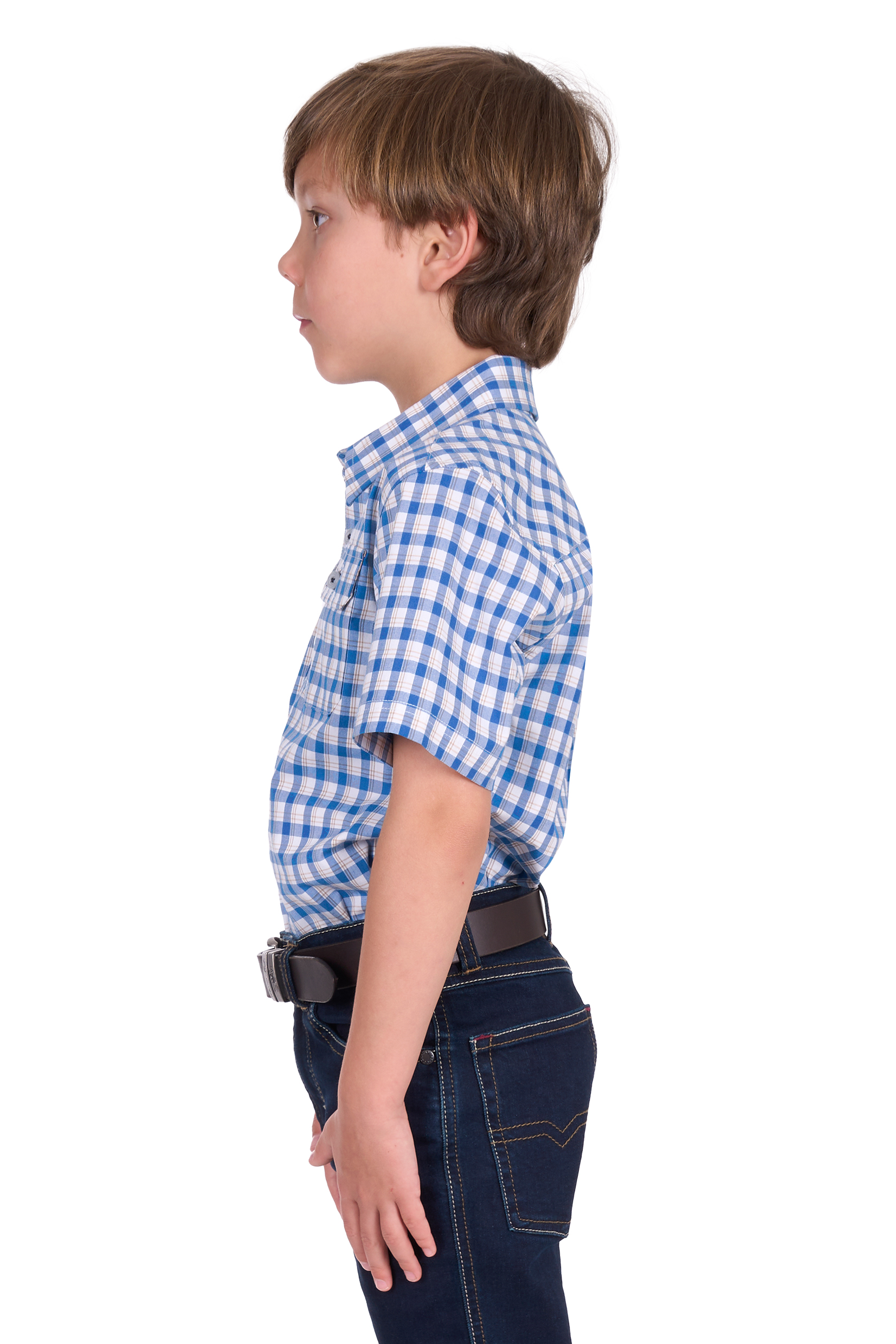 Boy’s Chris Check 2 Pocket Short Sleeve Shirt