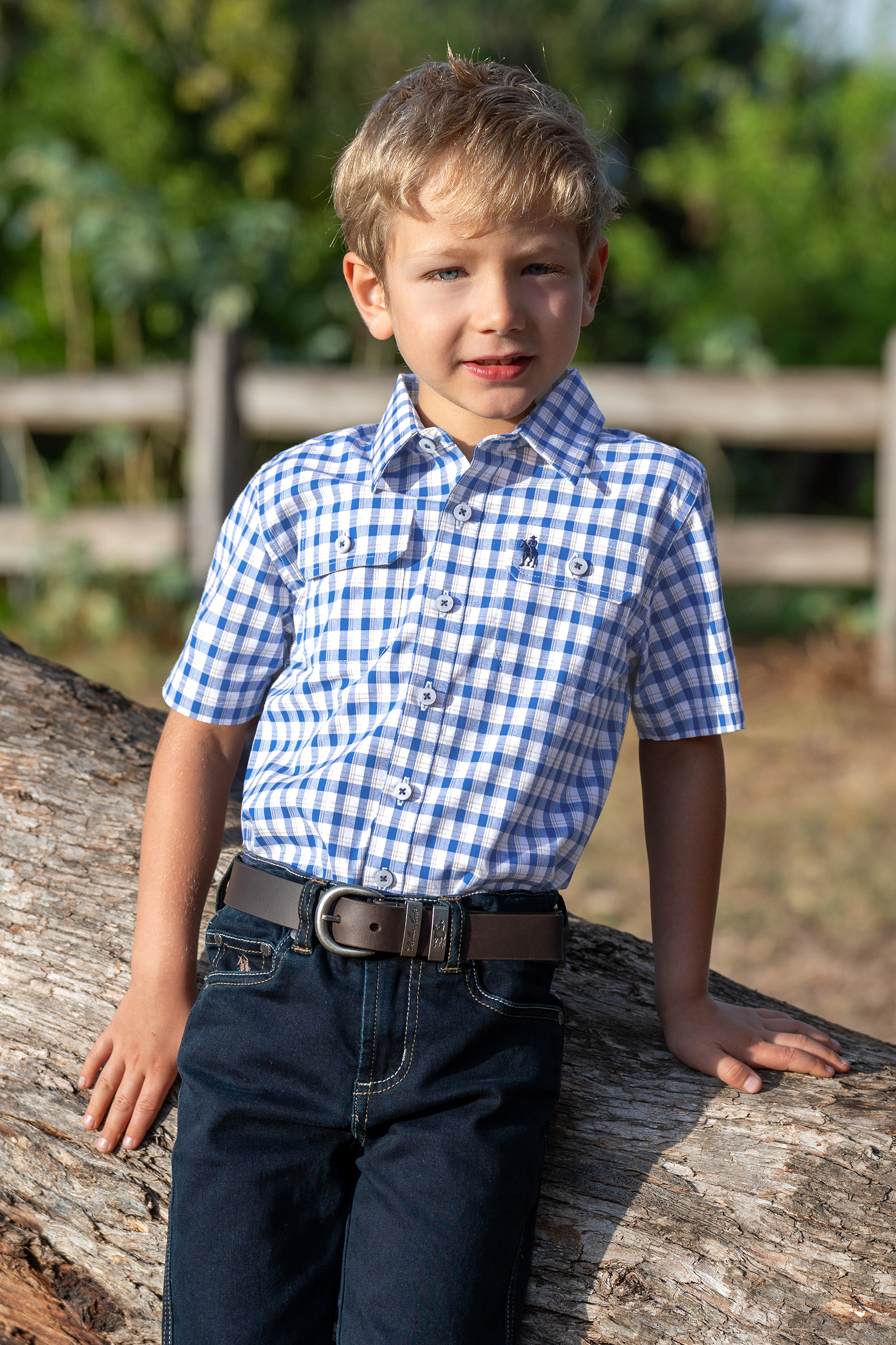 Boy’s Chris Check 2 Pocket Short Sleeve Shirt