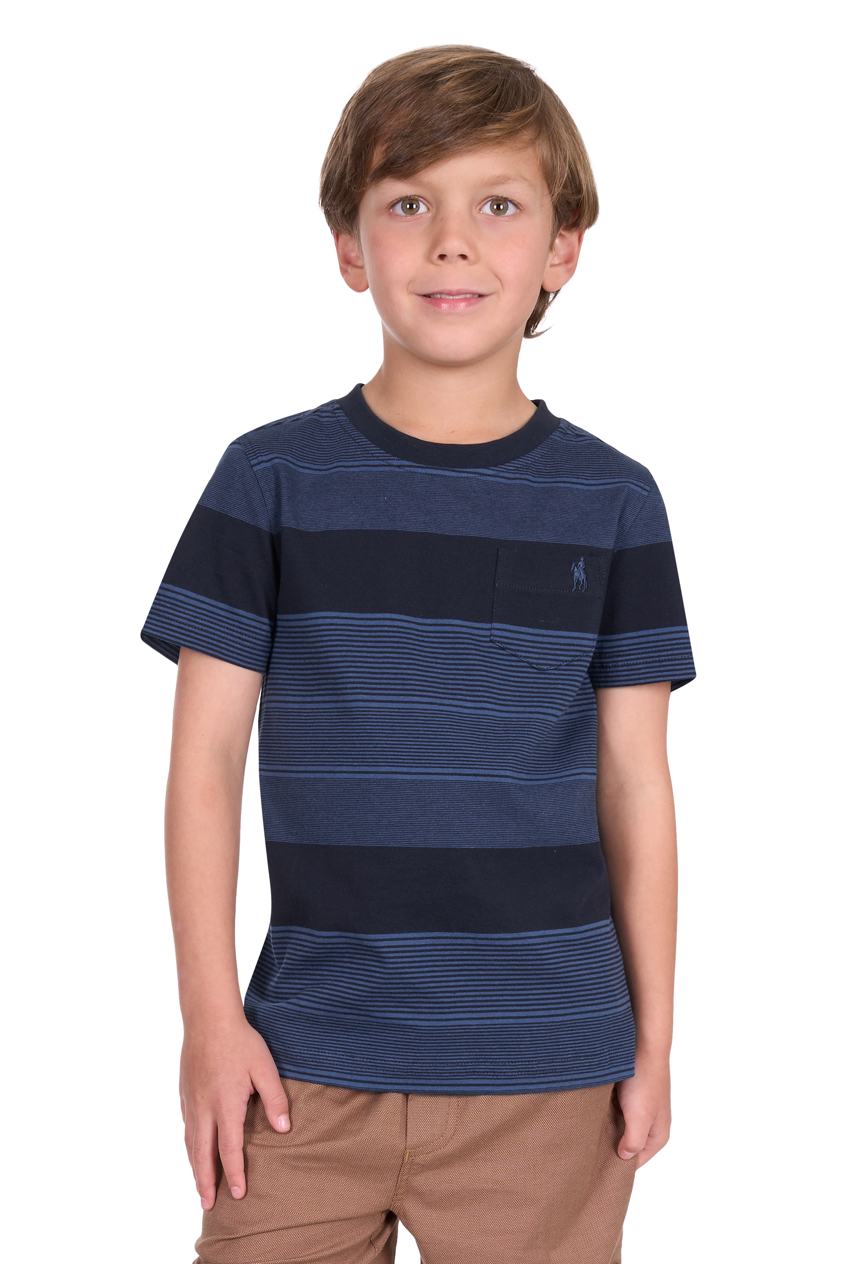 Boy’s Edward Stripe 1 Pocket Short Sleeve Tee