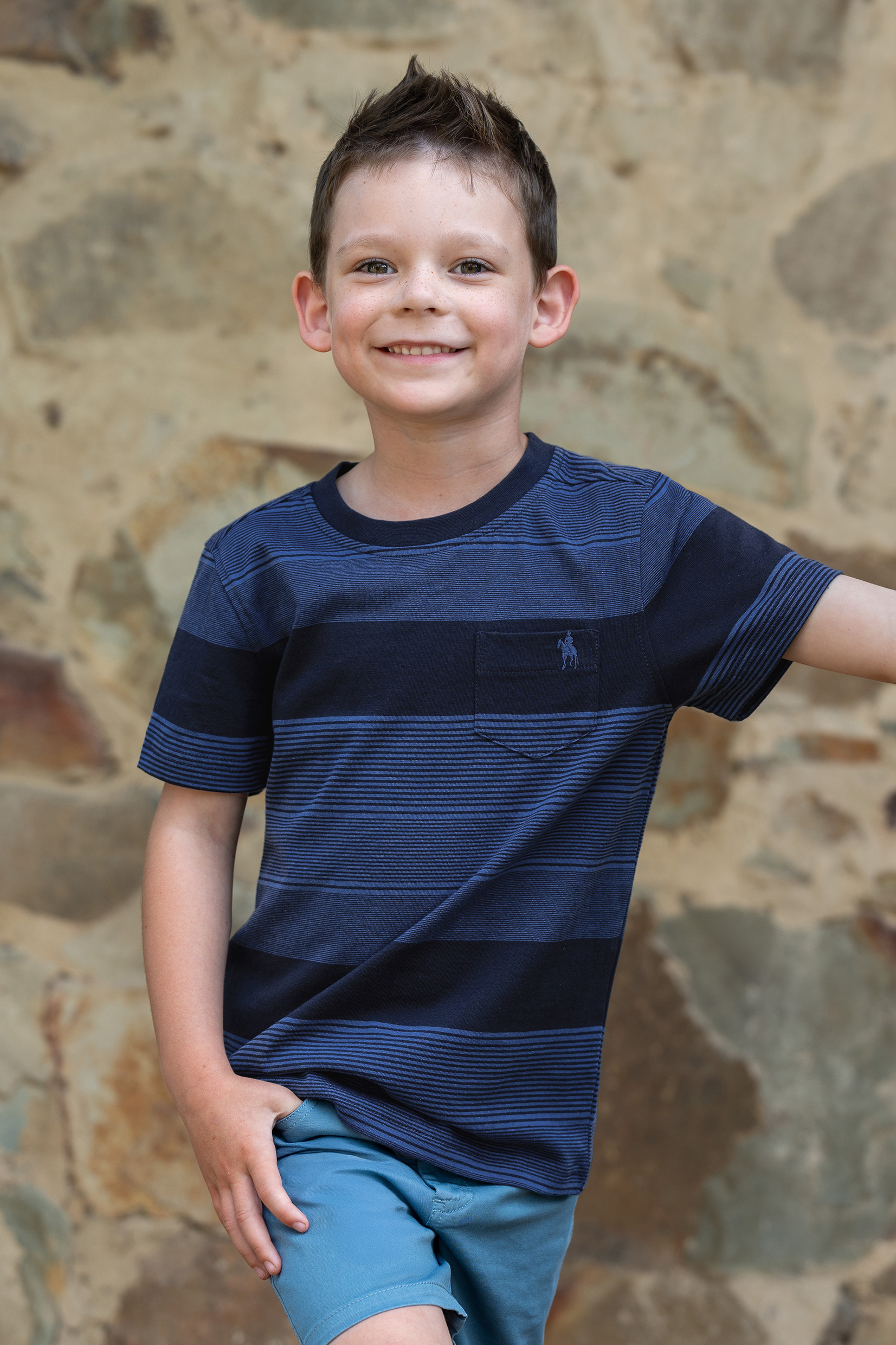 Boy’s Edward Stripe 1 Pocket Short Sleeve Tee