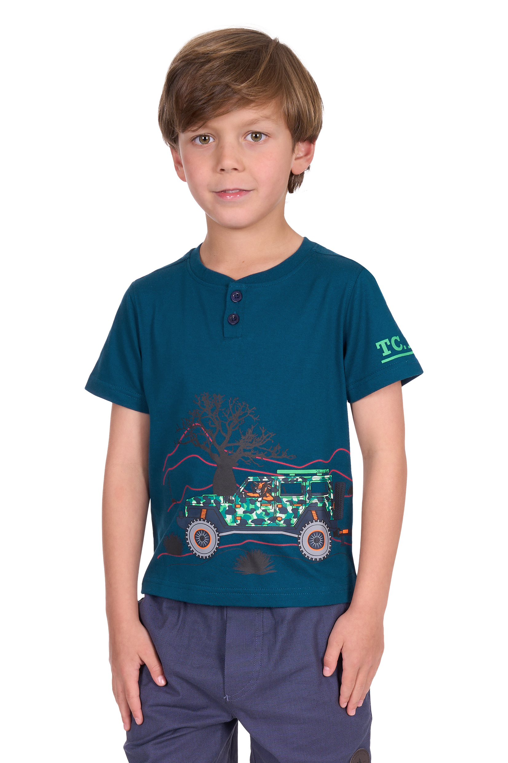 Boy’s Lucas Short Sleeve Henley Tee