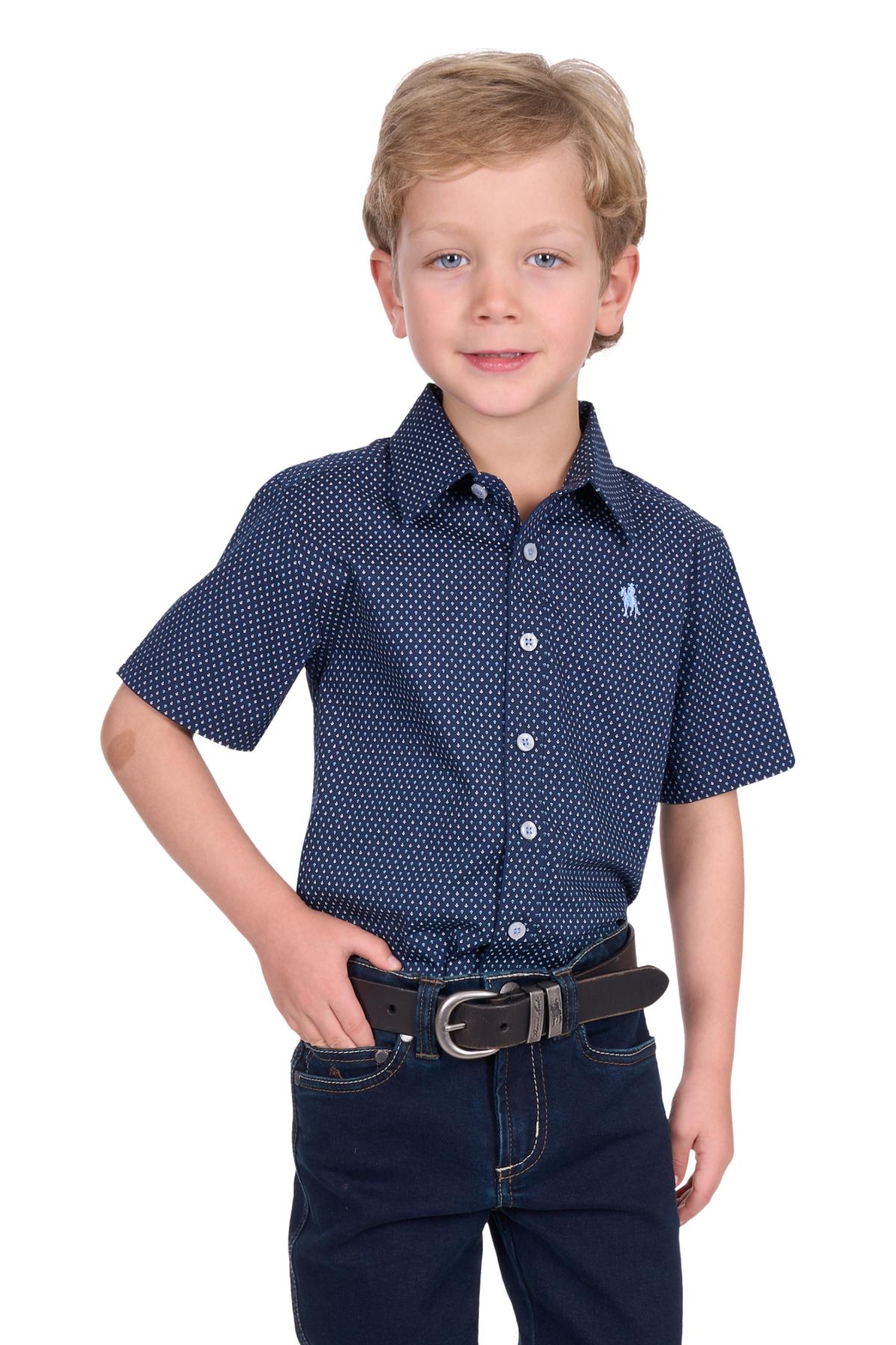 Boy’s David Print Short Sleeve Shirt