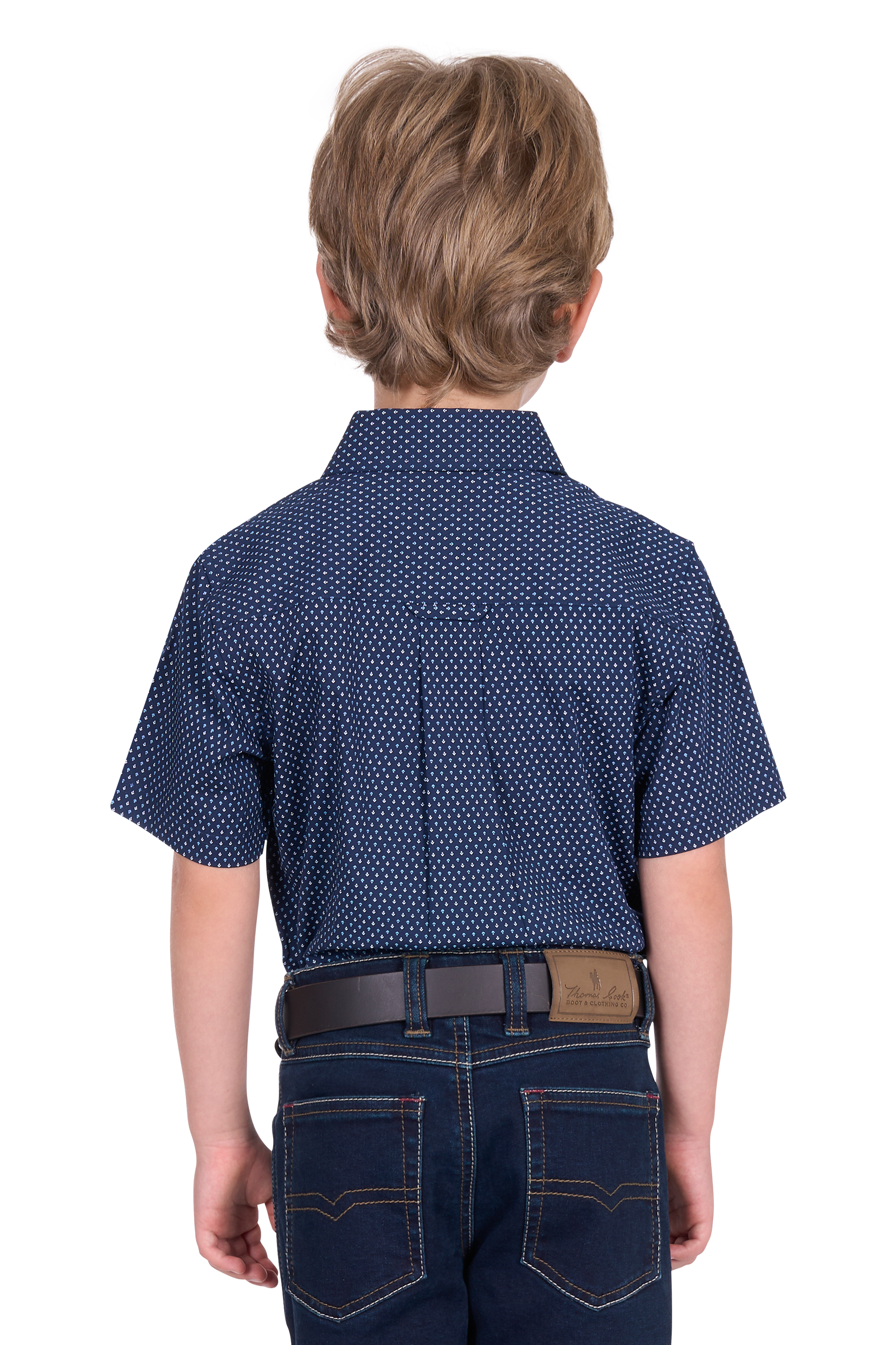 Boy’s David Print Short Sleeve Shirt