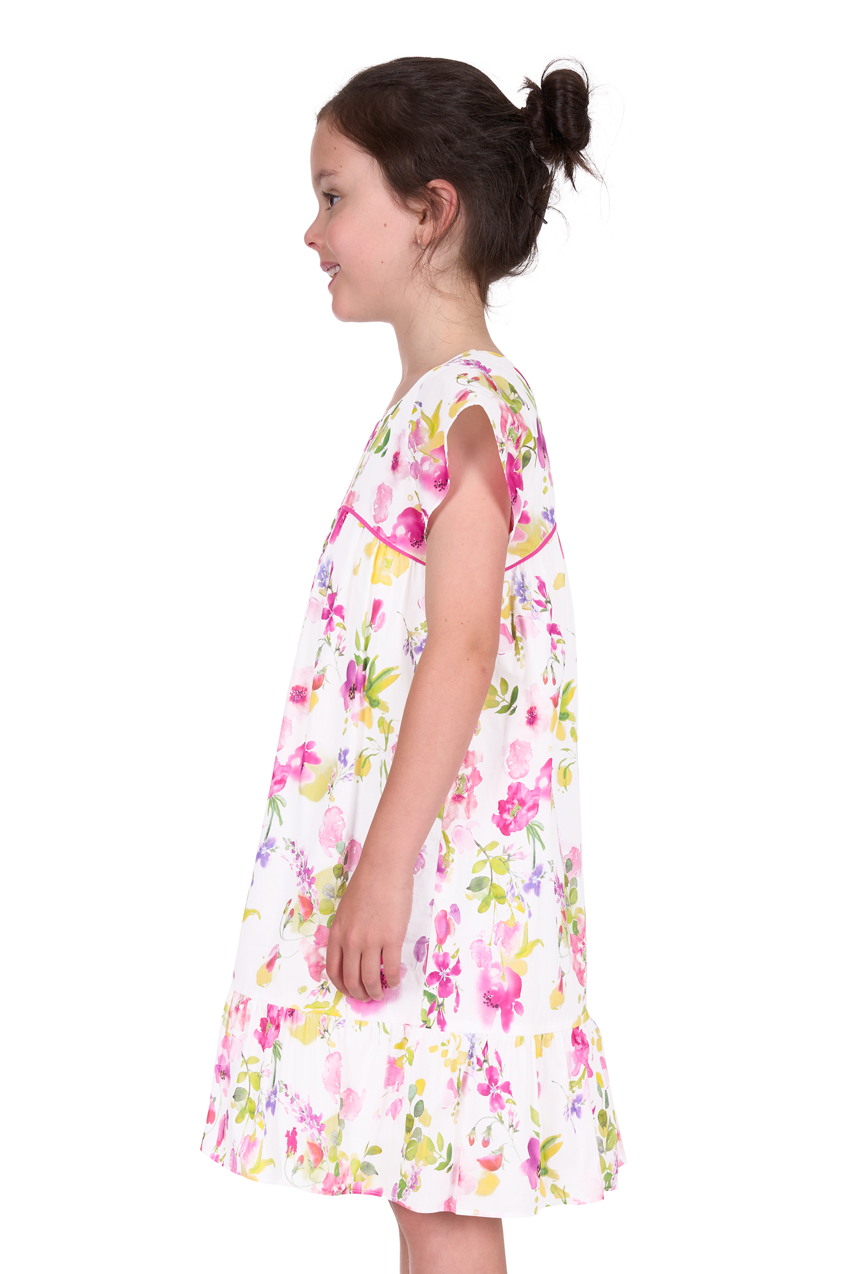 Girl’s Flora Flutter Sleeve Dress