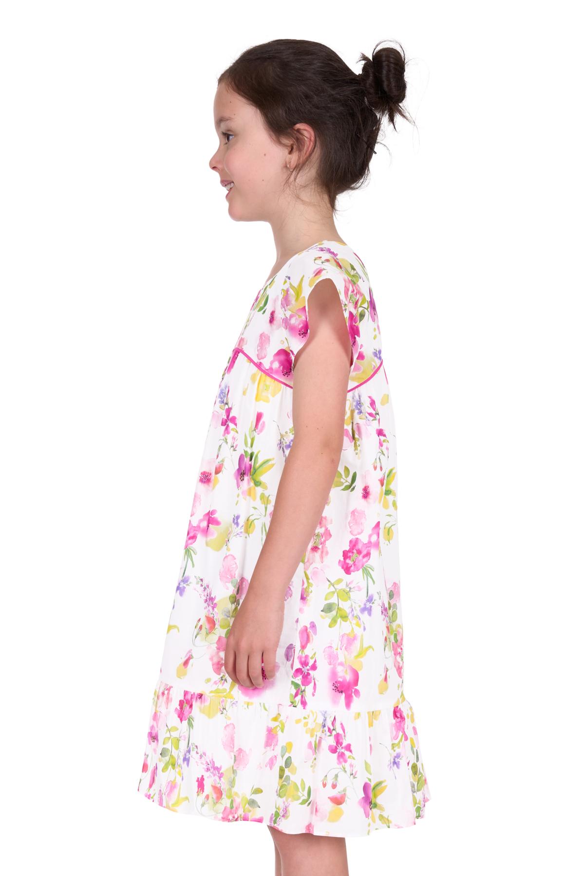 Girl’s Flora Flutter Sleeve Dress