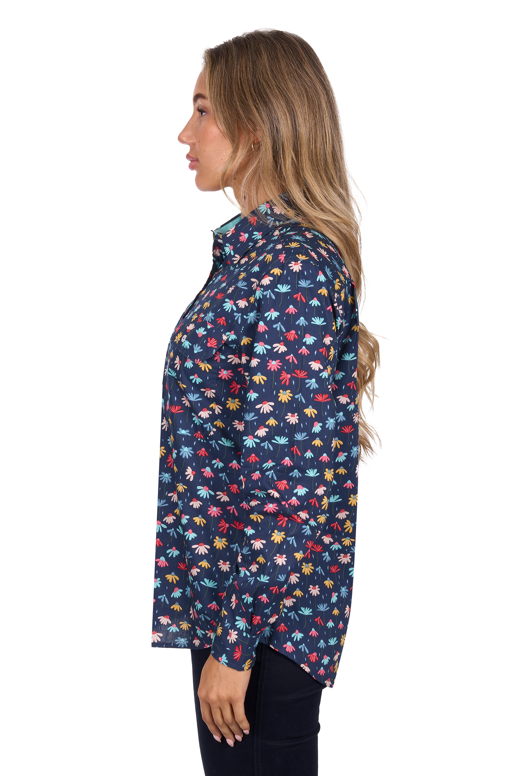 Women's Tori Half Placket Long Sleeve Shirt