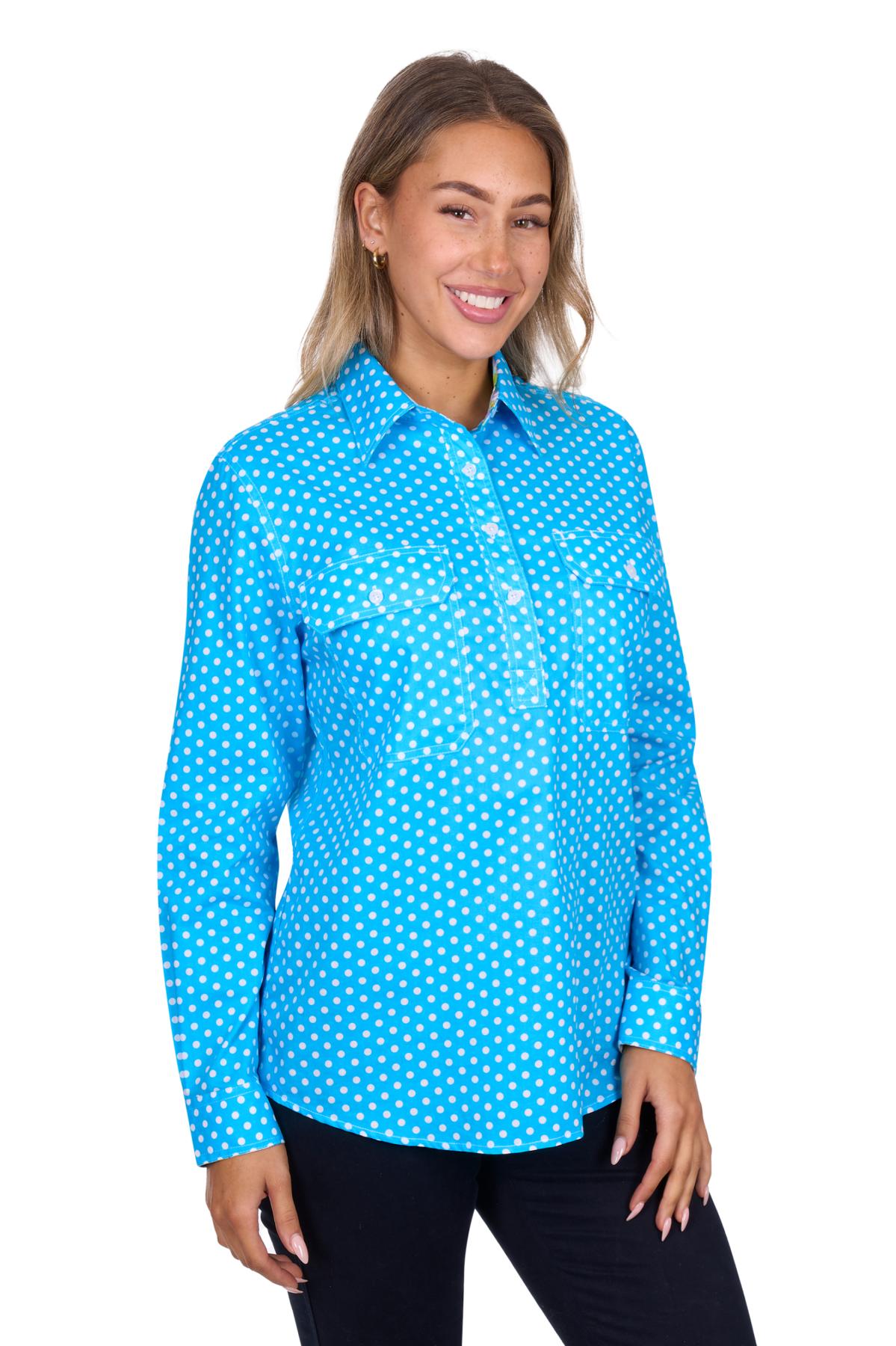 Women's Sia Half Placket Long Sleeve Shirt