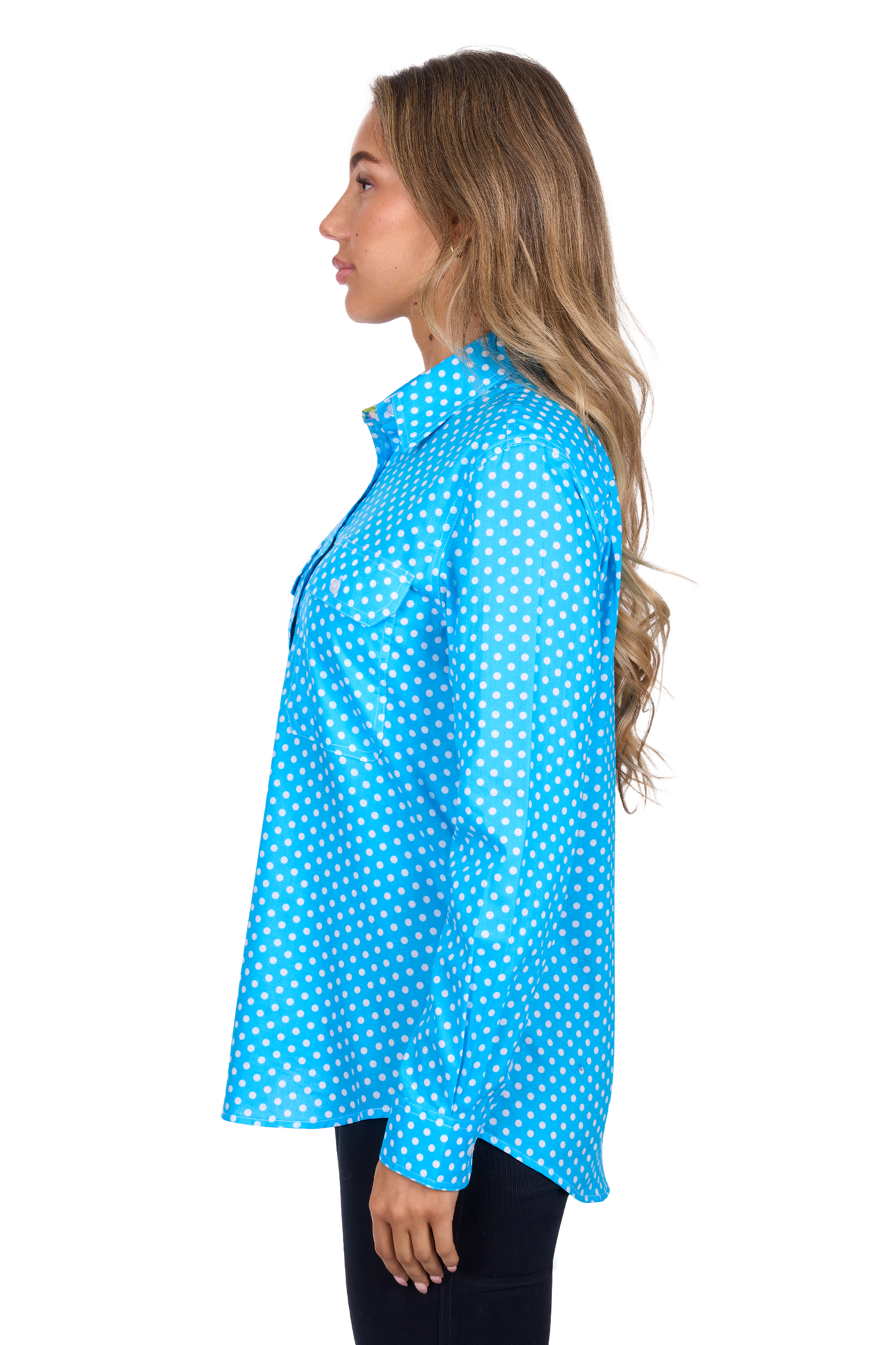 Women's Sia Half Placket Long Sleeve Shirt