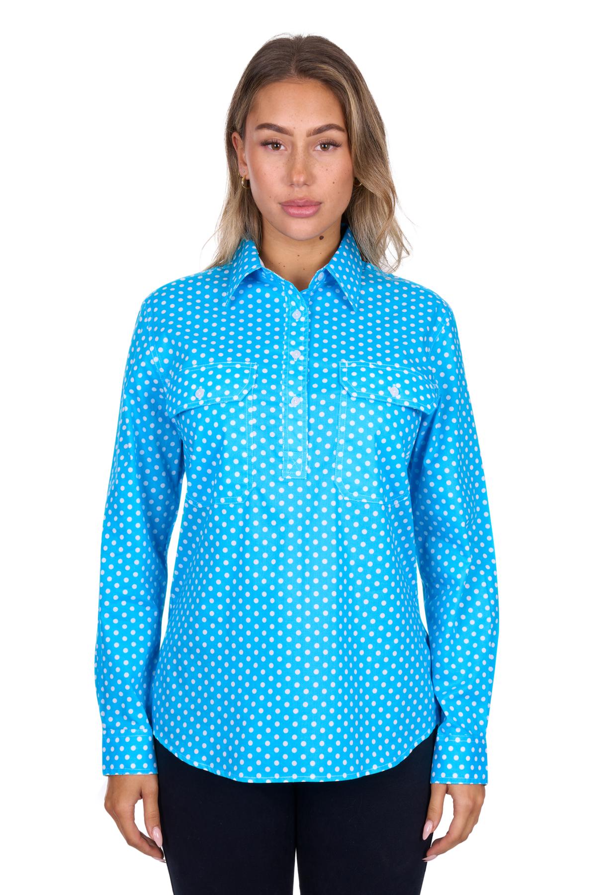Women's Sia Half Placket Long Sleeve Shirt