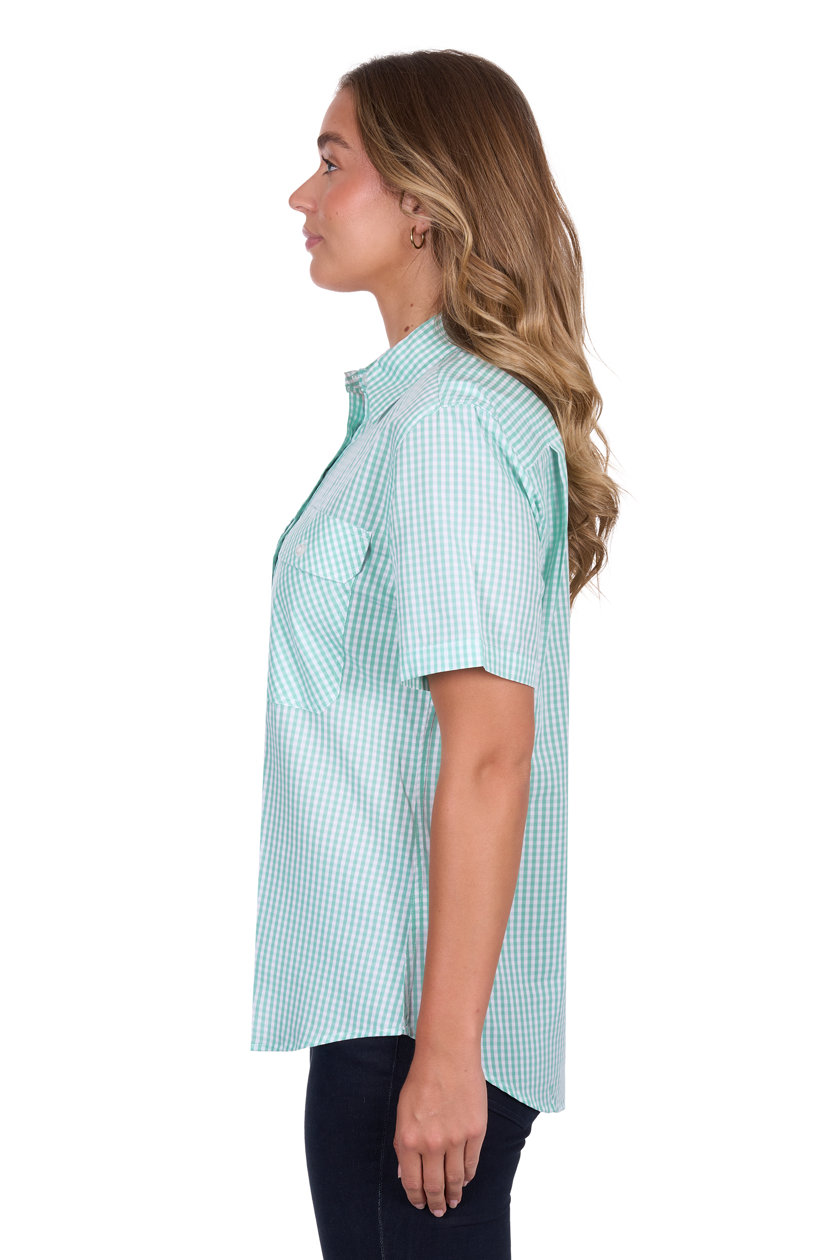 Women's Grace Half Placket Short Sleeve Shirt