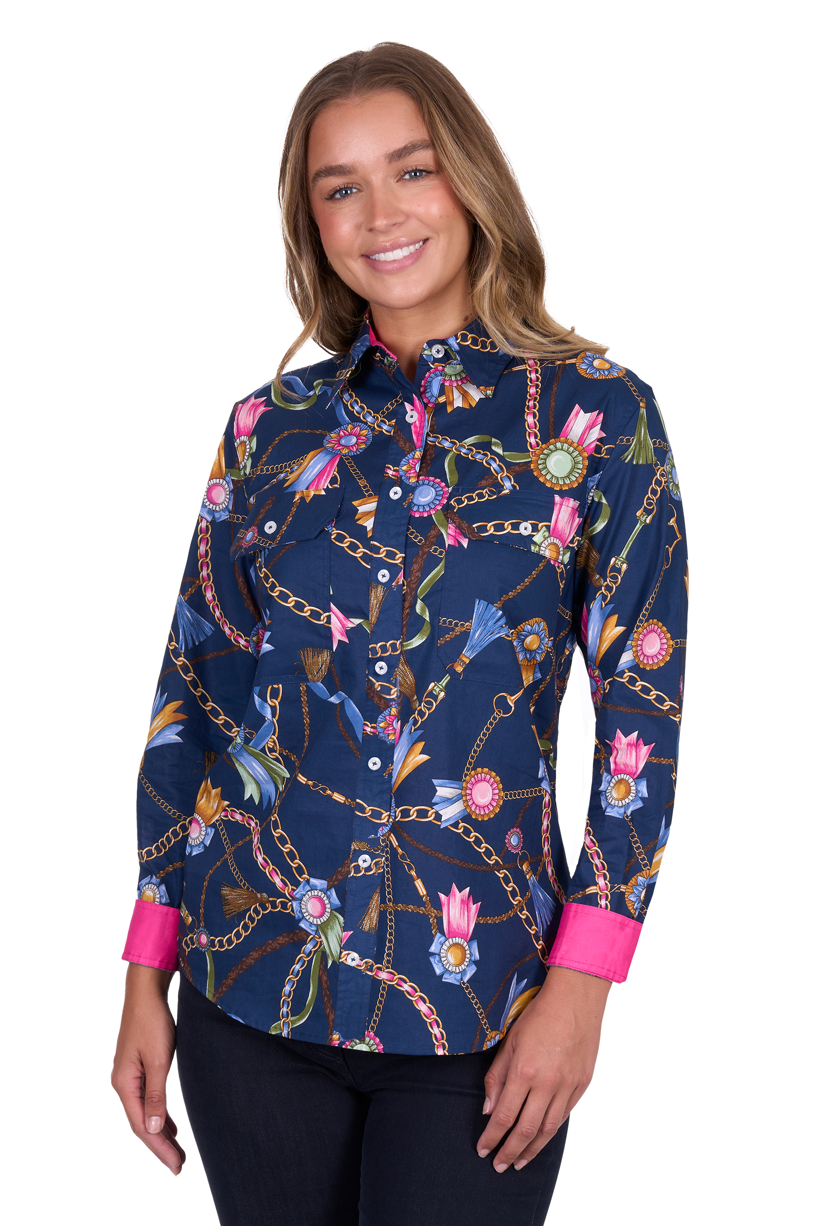 Women's Jolie Full Placket Long Sleeve Shirt