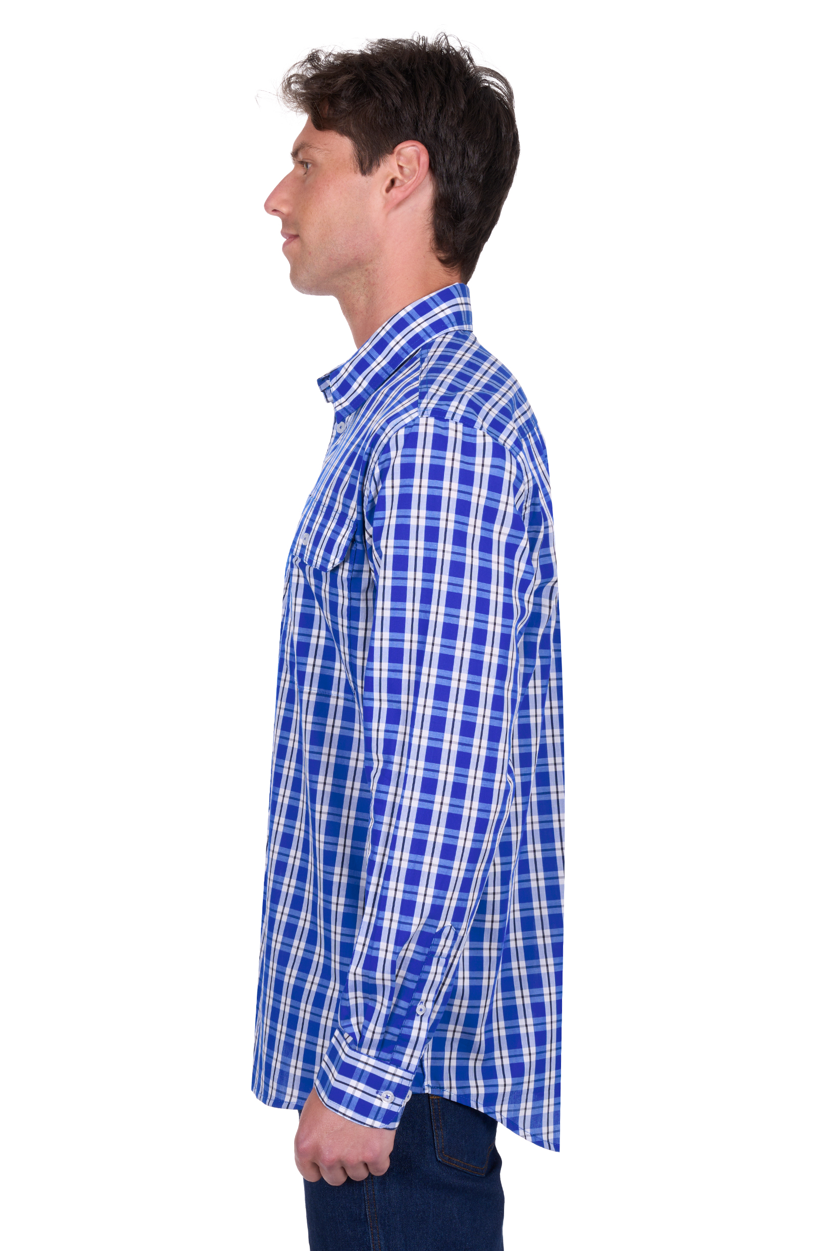 Men's Levers Half Placket Long Sleeve Shirt
