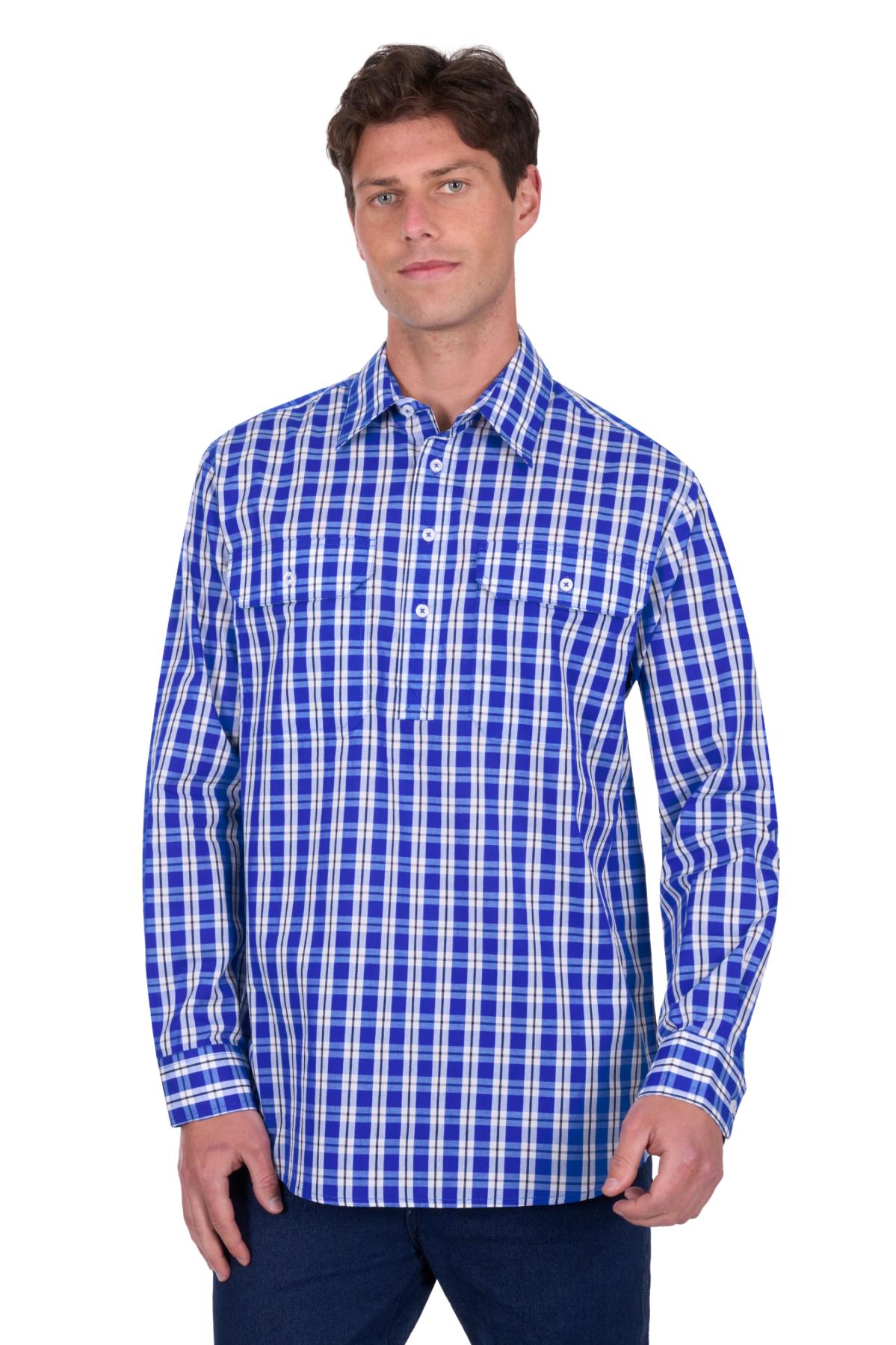 Men's Levers Half Placket Long Sleeve Shirt
