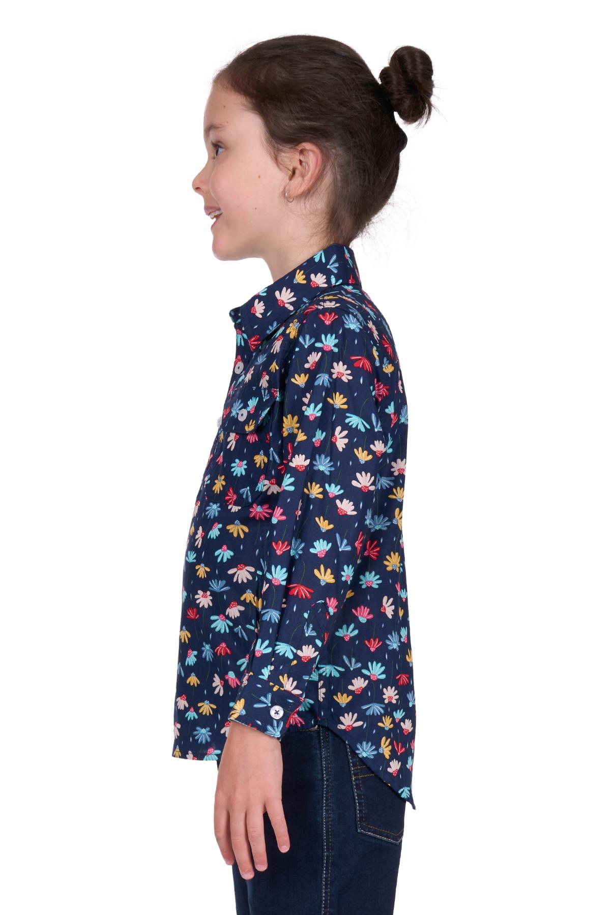 Kid’s Tori Half Placket Long Sleeve Shirt