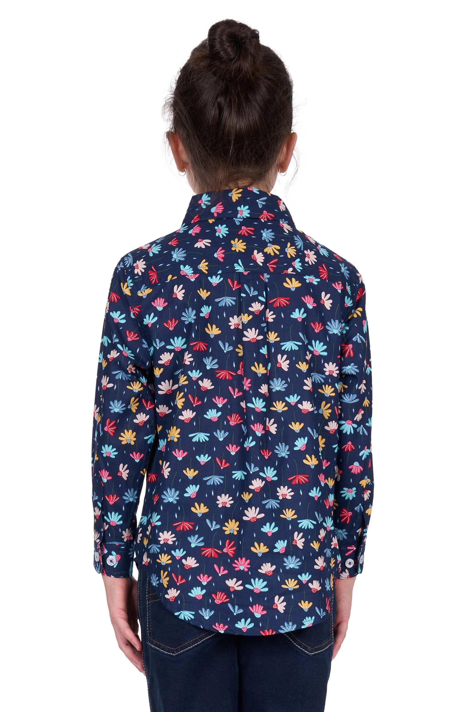 Kid’s Tori Half Placket Long Sleeve Shirt