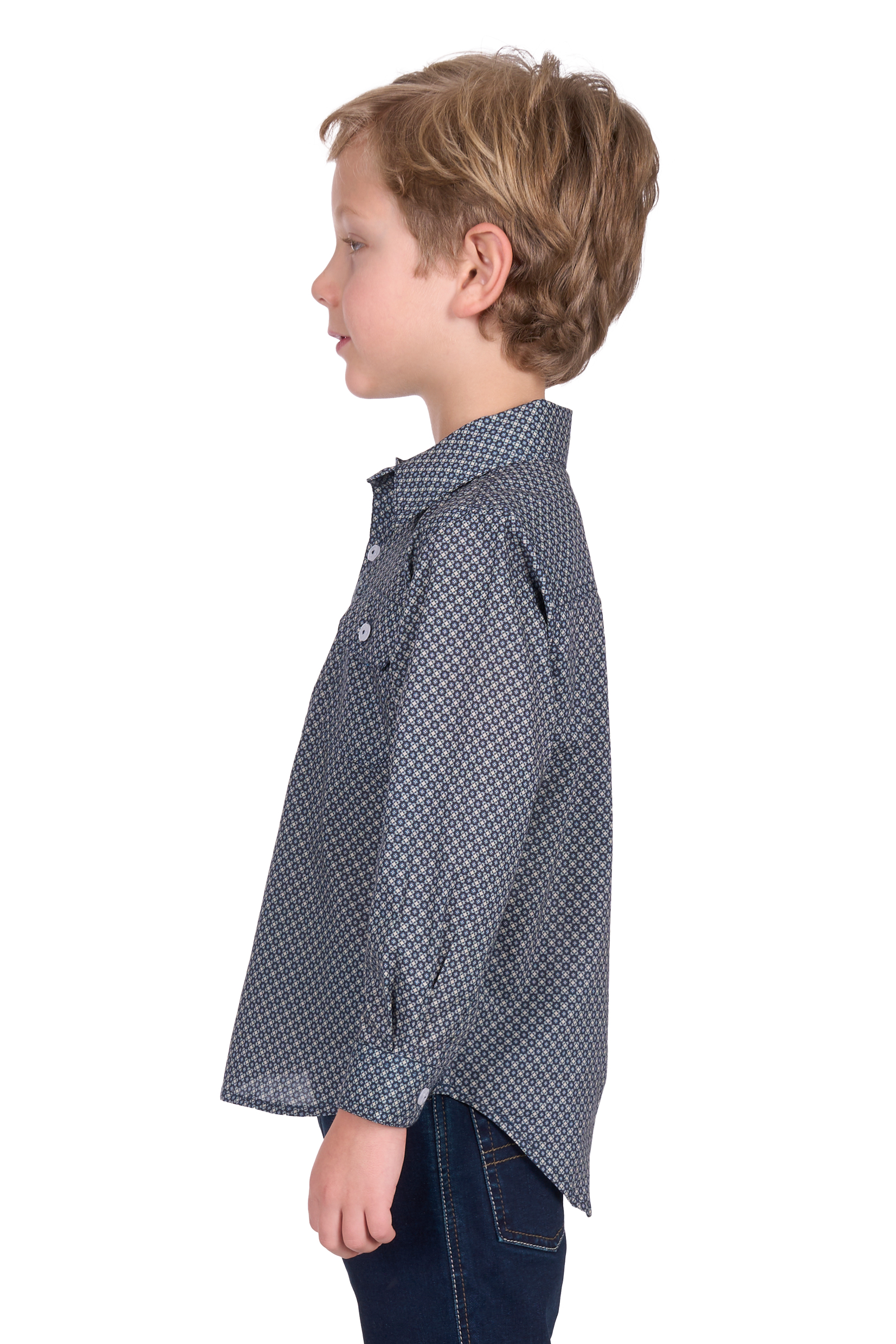 Kid's Tomson Half Placket Long Sleeve Shirt