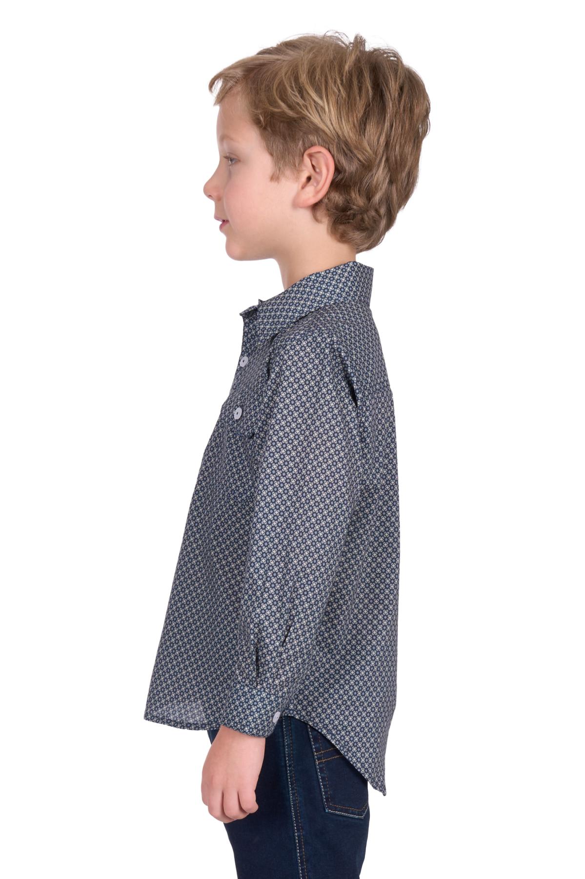 Kid's Tomson Half Placket Long Sleeve Shirt