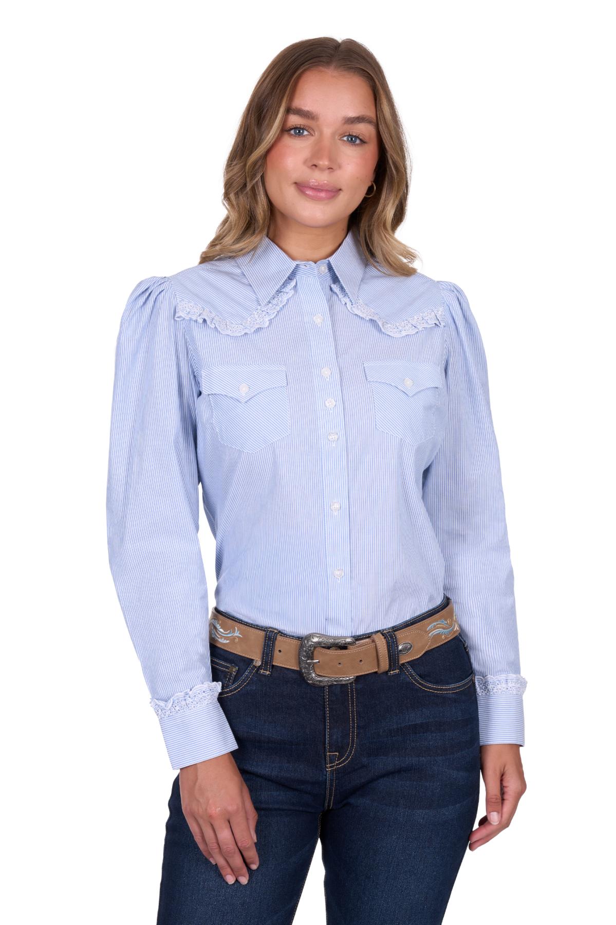 Women’s Lexi Stripe Western Long Sleeve Shirt