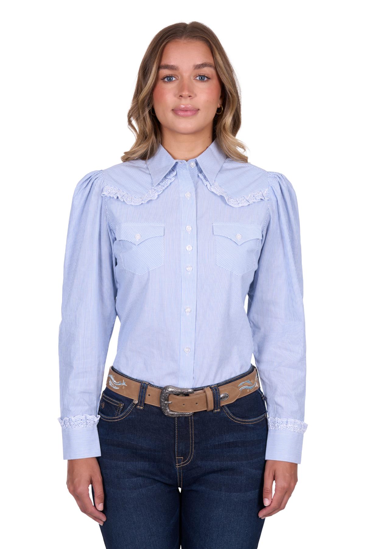Women’s Lexi Stripe Western Long Sleeve Shirt