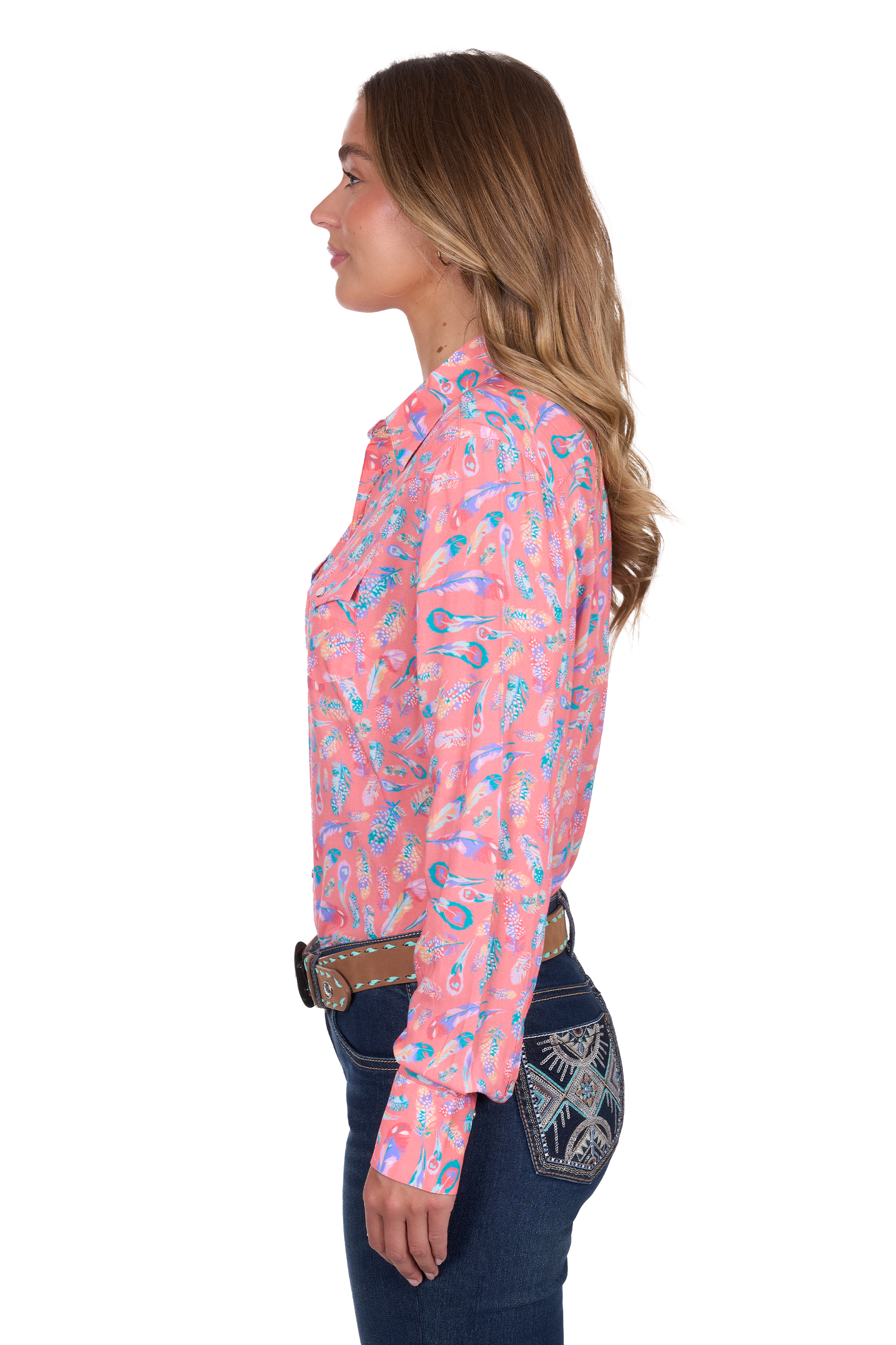 Women’s Audrey Print Western Long Sleeve Shirt