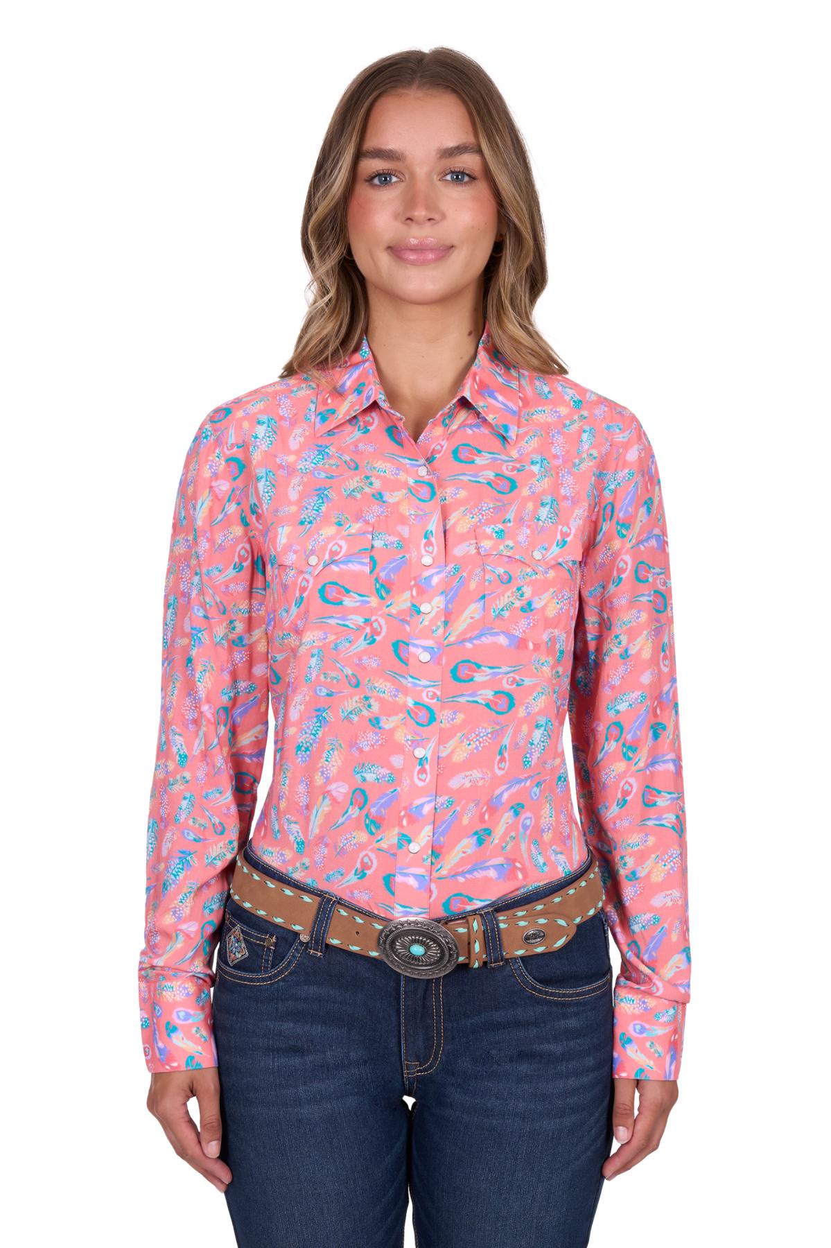 Women’s Audrey Print Western Long Sleeve Shirt