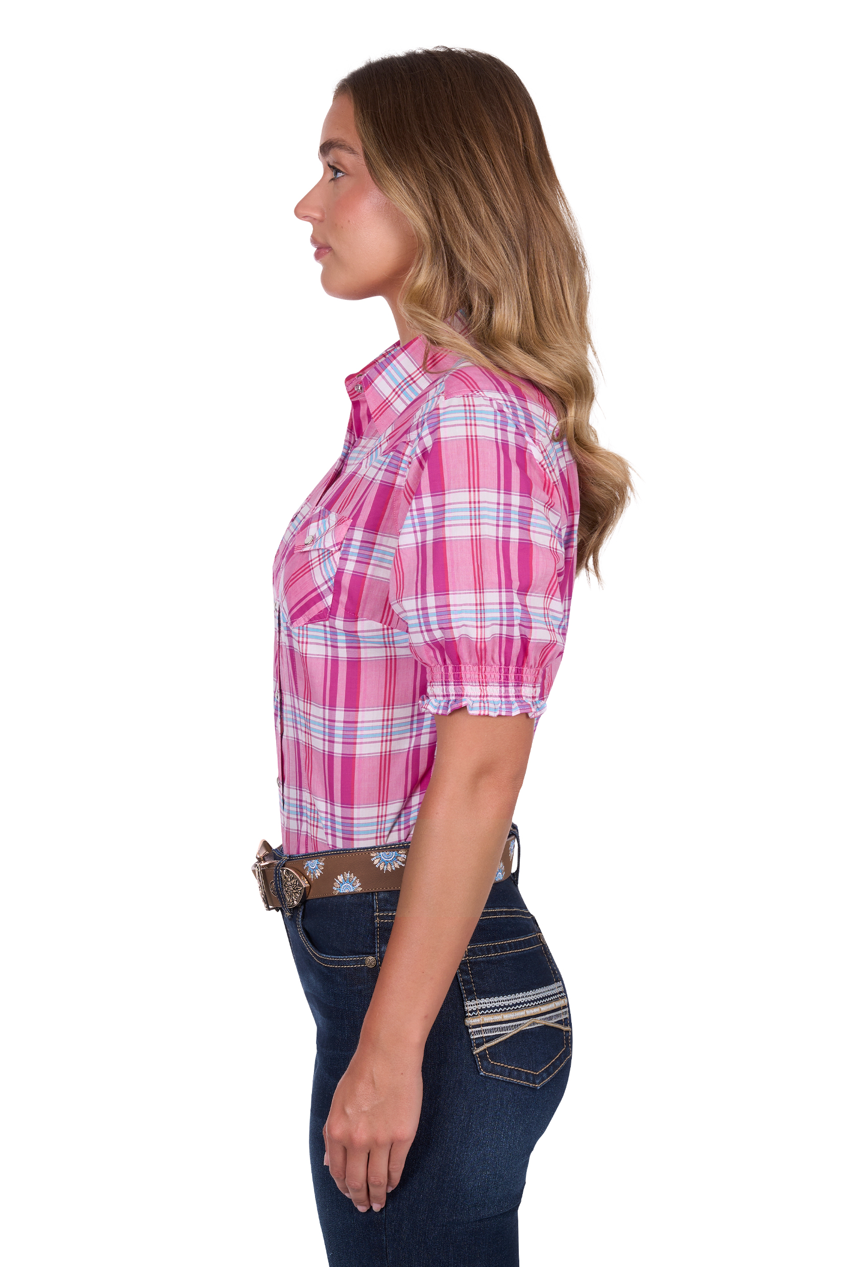 Women’s Leni Check Western Short Sleeve Shirt