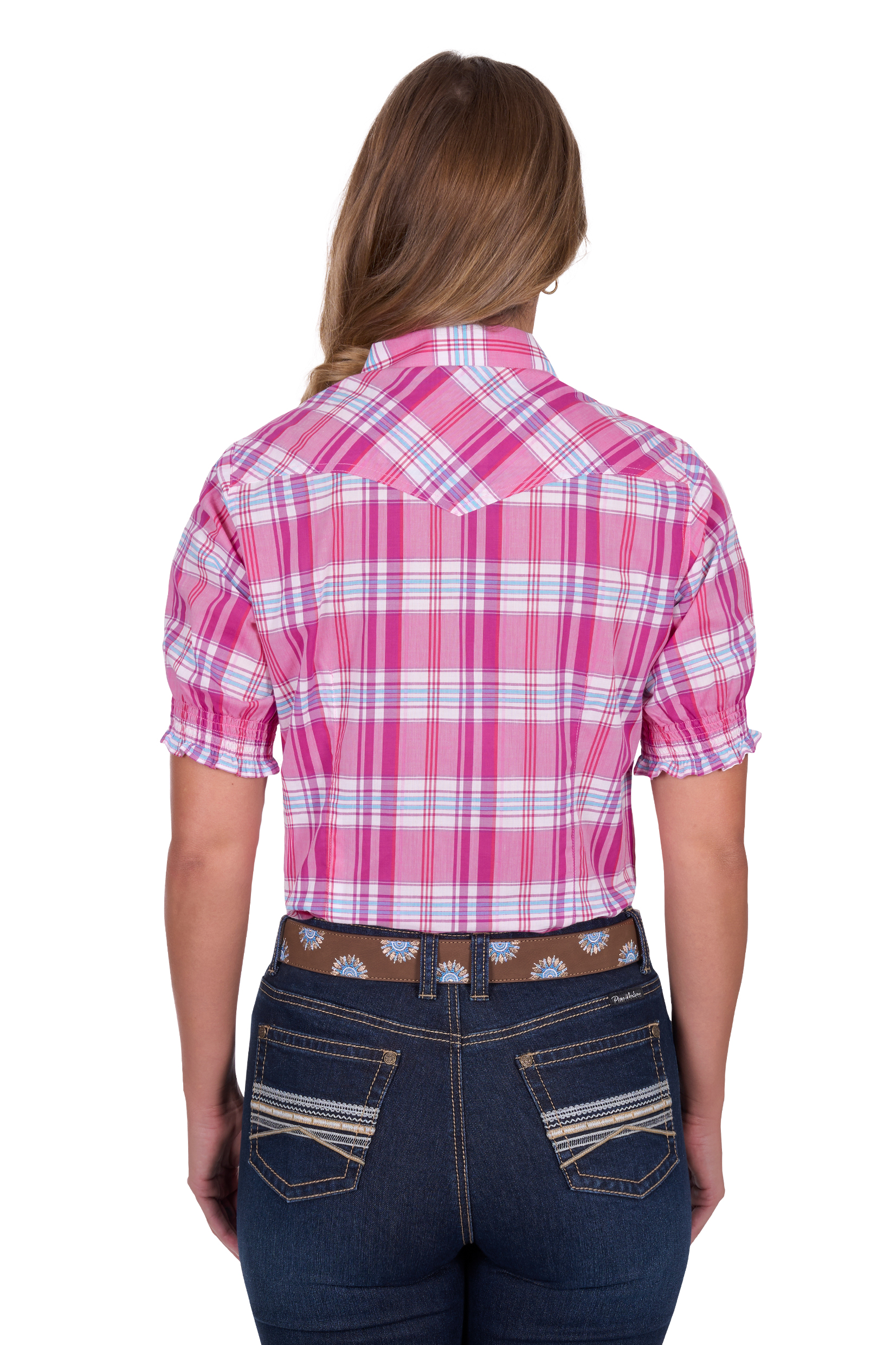 Women’s Leni Check Western Short Sleeve Shirt