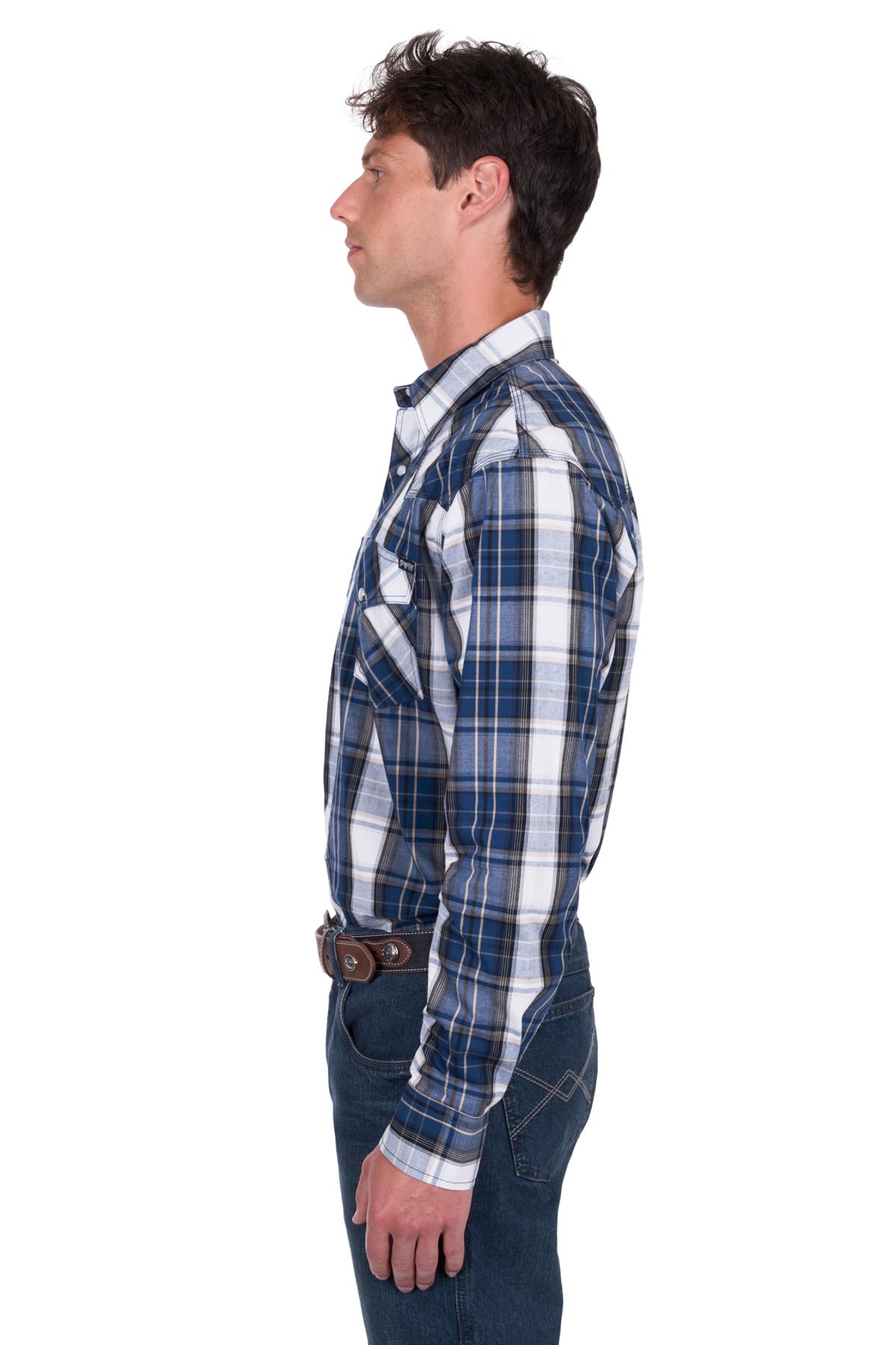Men’s Nicholas Check Western Long Sleeve Shirt