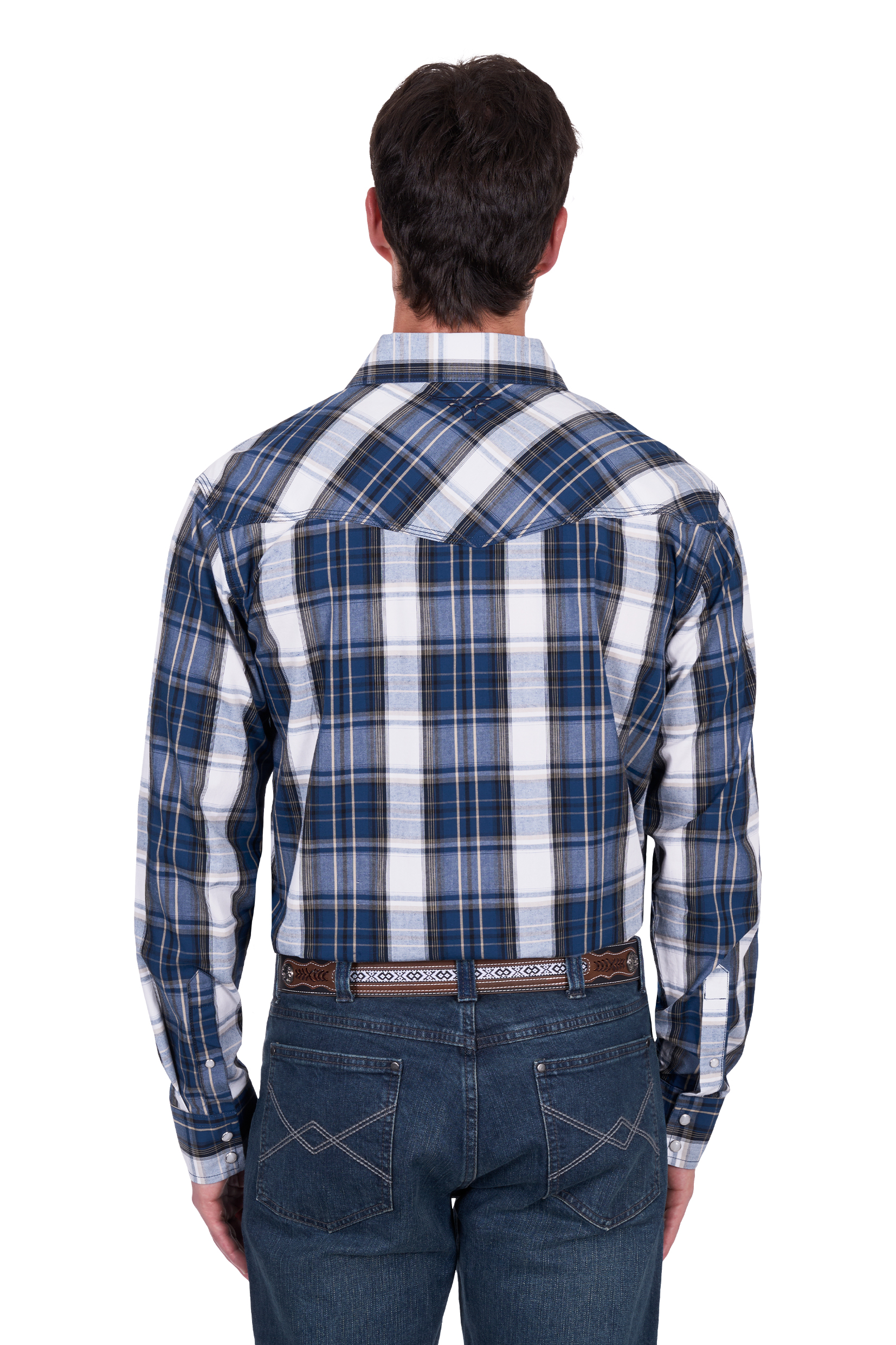 Men’s Nicholas Check Western Long Sleeve Shirt