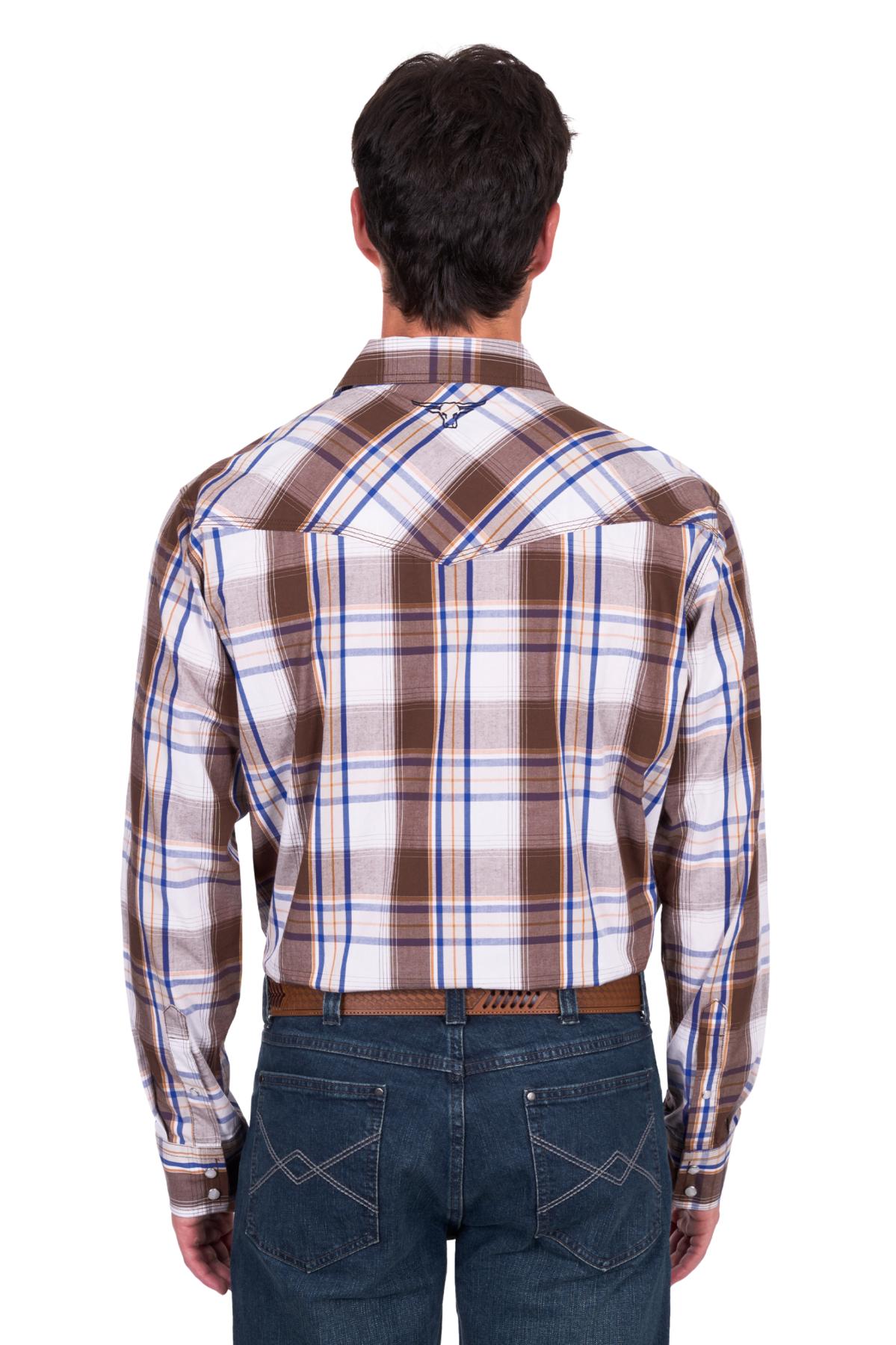 Men’s George Check Western Long Sleeve Shirt