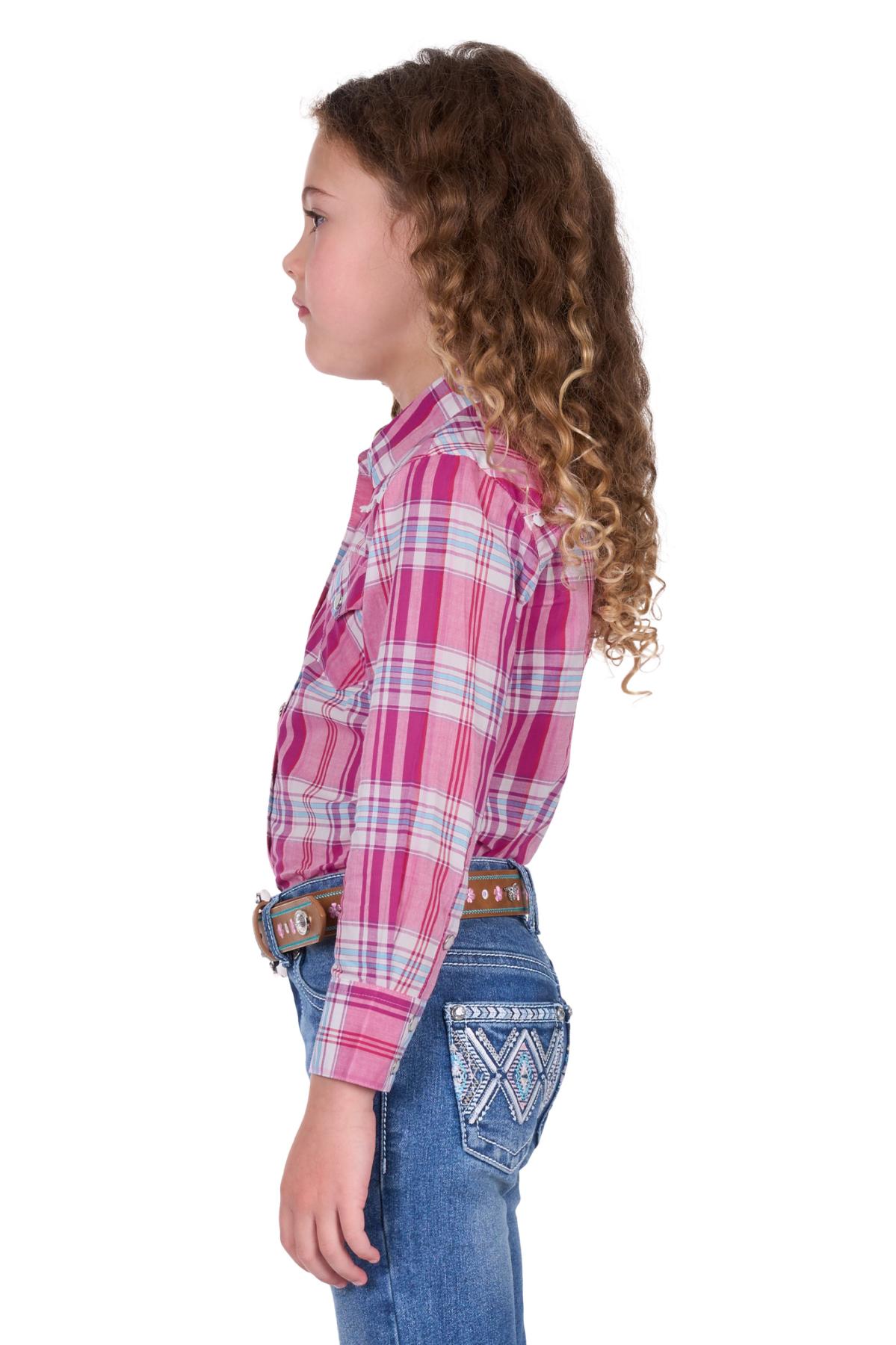 Girl’s Leni Check Western Long Sleeve Shirt