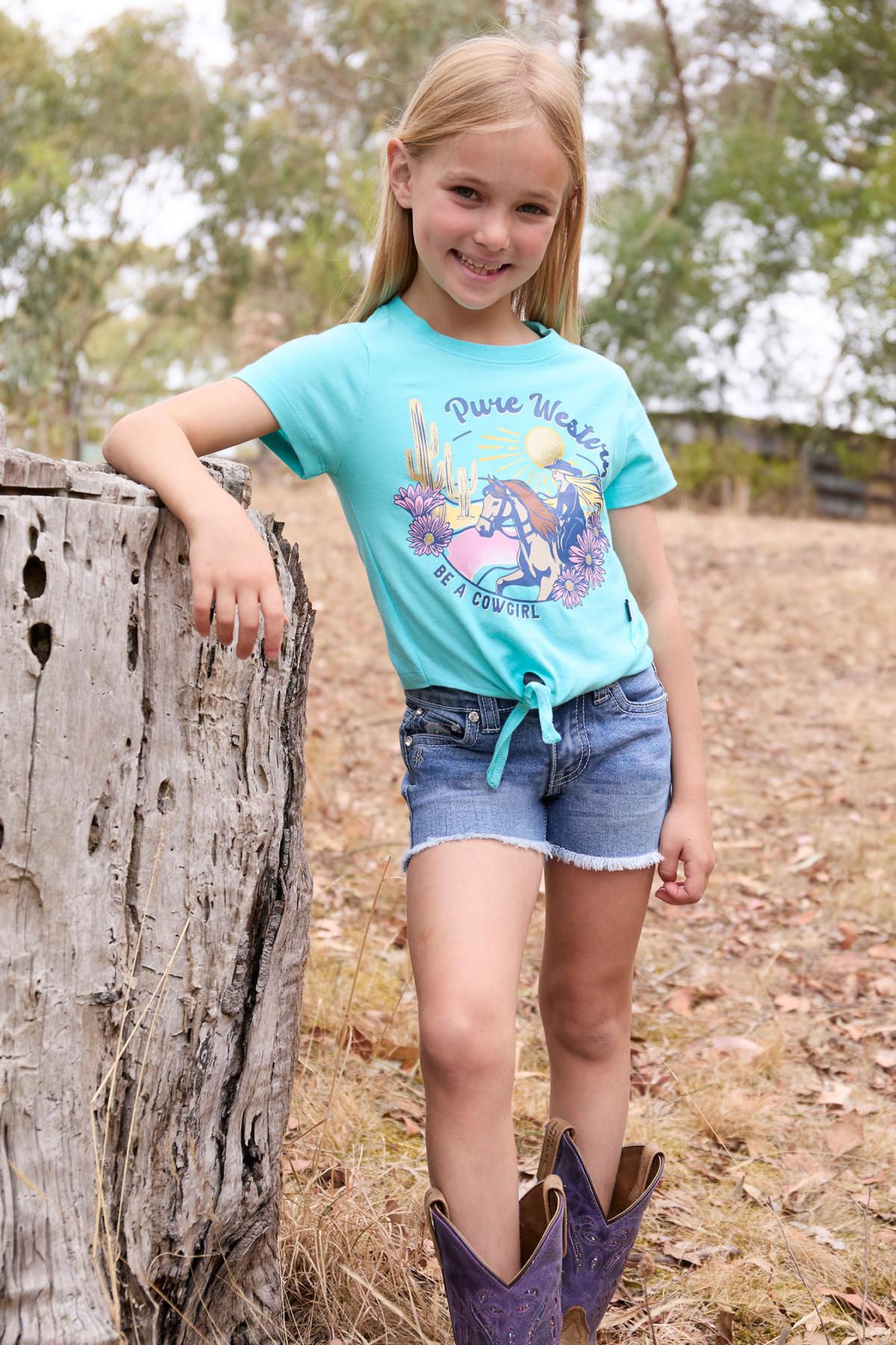 Girl’s Clover Short Sleeve Tee