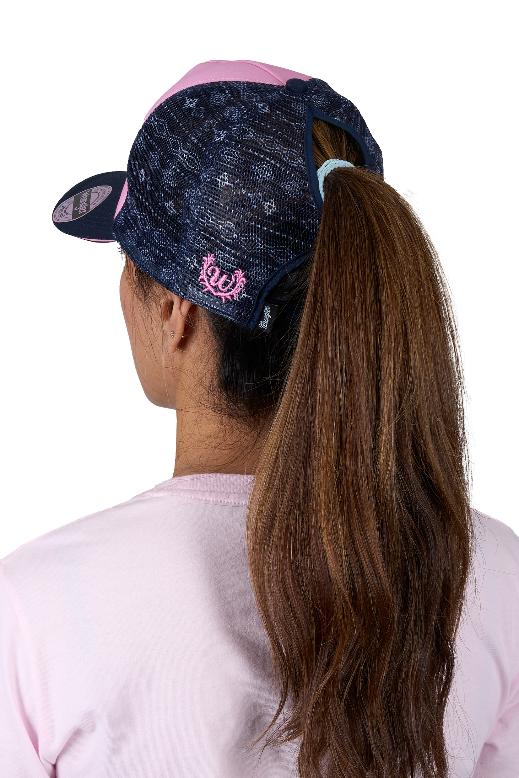 Andy High Profile Ponytail Trucker Cap