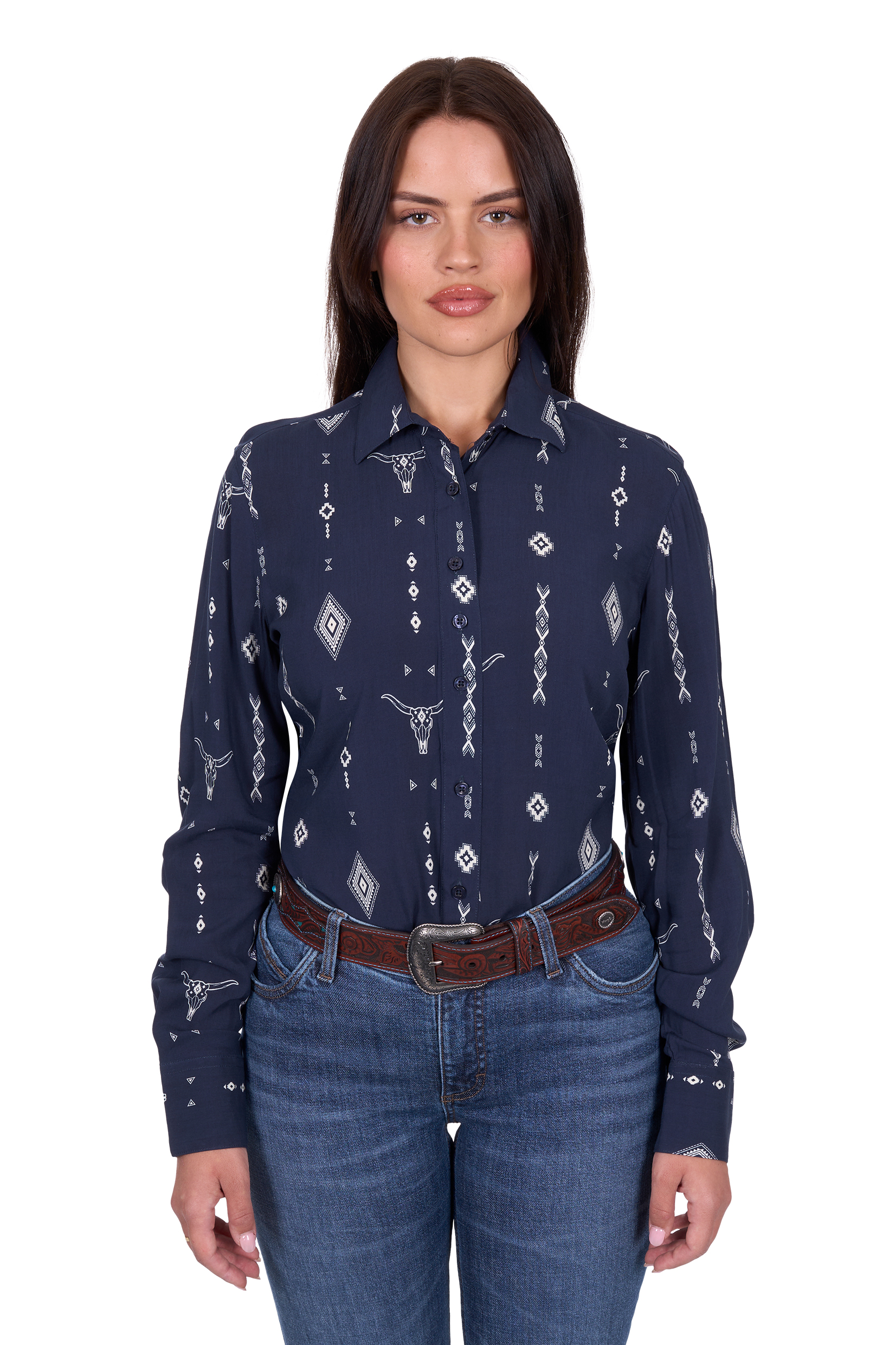 Women’s Austin Print Long Sleeve Shirt