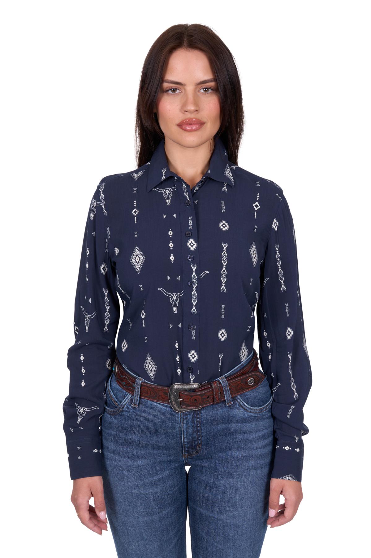 Women’s Austin Print Long Sleeve Shirt