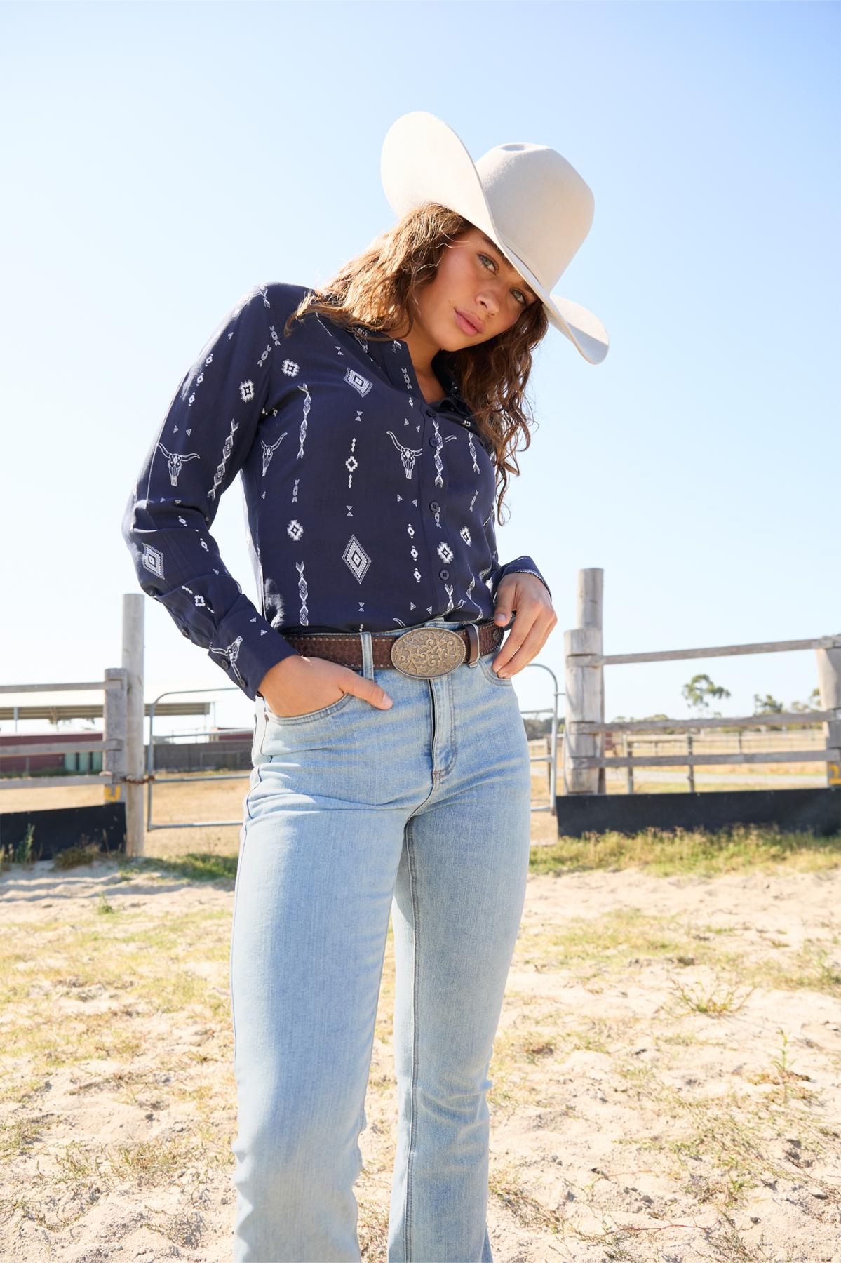 Women’s Austin Print Long Sleeve Shirt