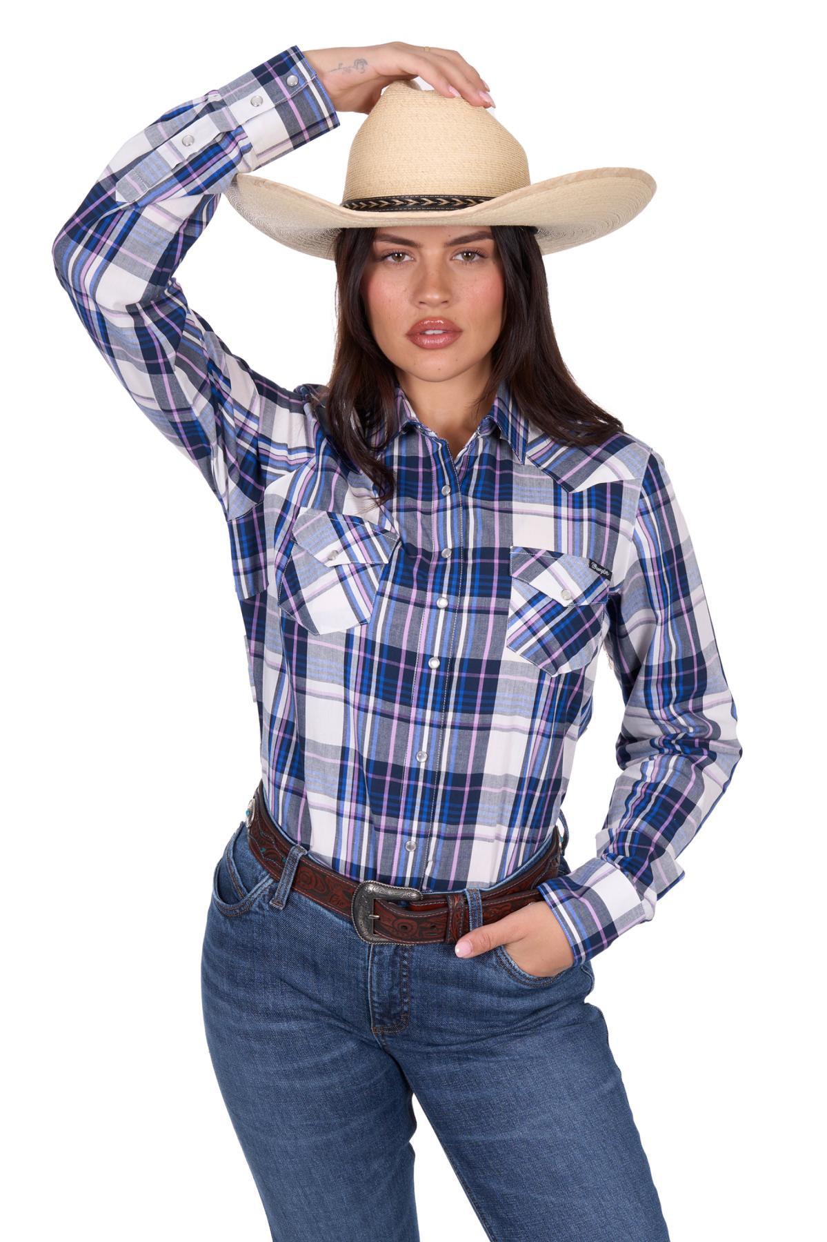 Women’s Peyton Check Western Long Sleeve Shirt
