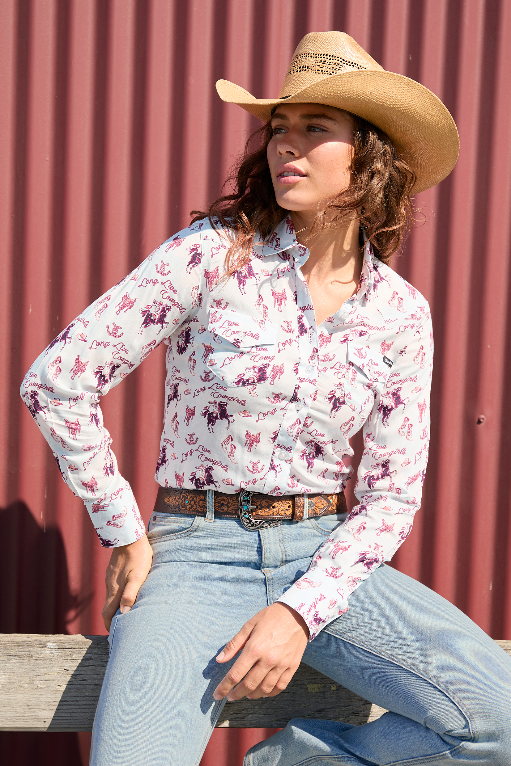 Women’s Doreen Print Western Long Sleeve Shirt