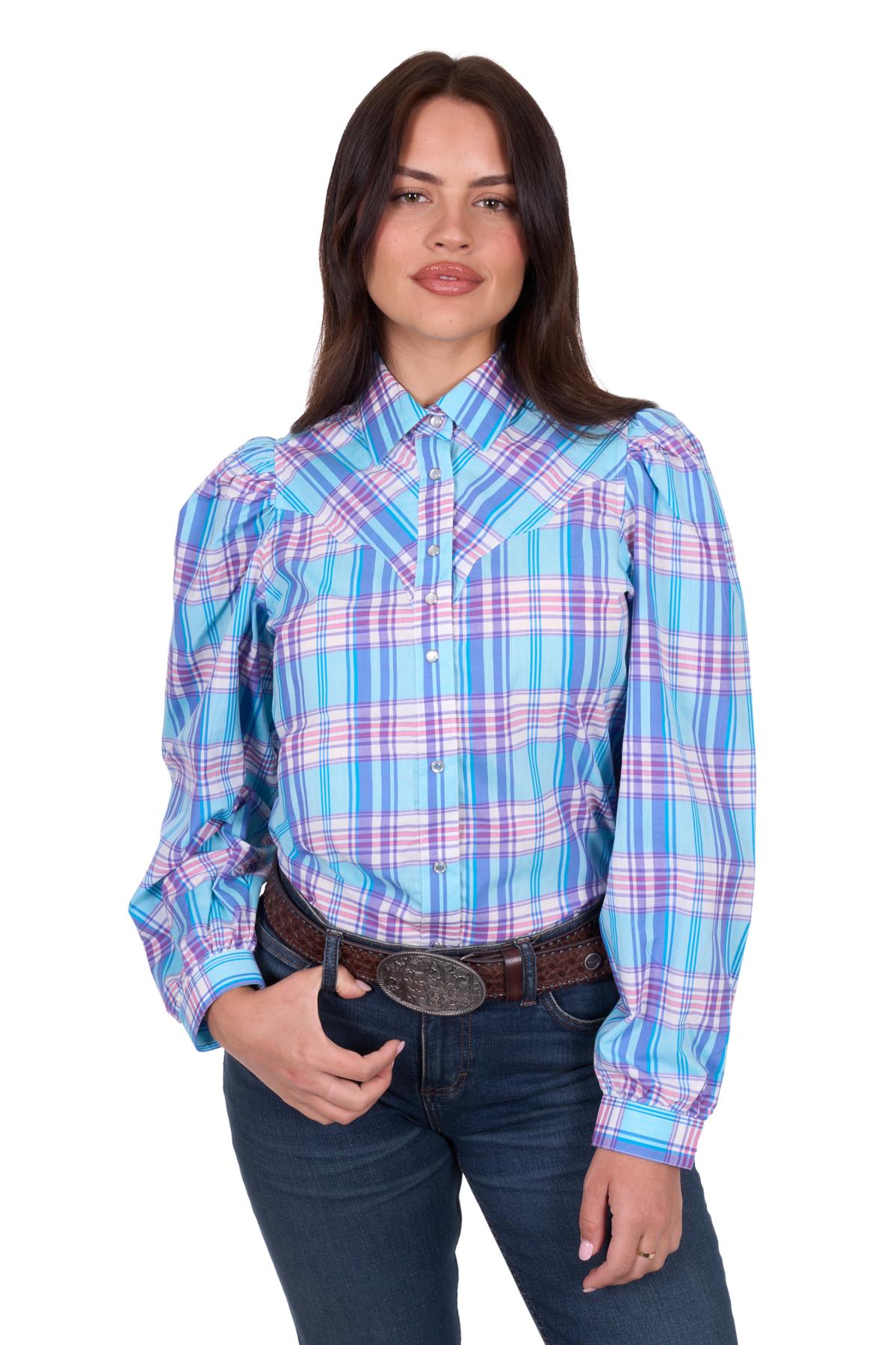 Women’s Emily Check Western Long Sleeve Shirt