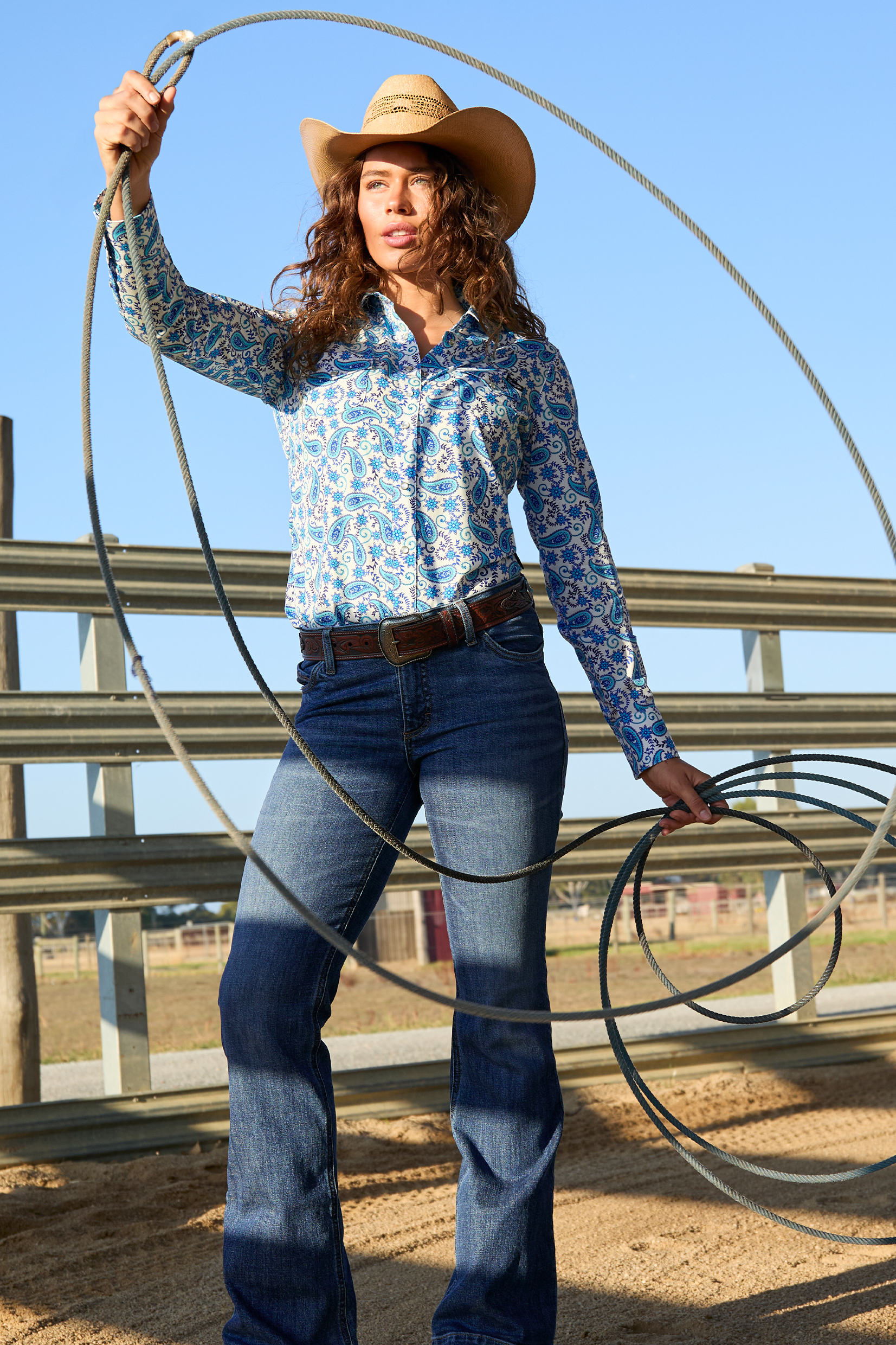 Women’s Alissa Print Western Long Sleeve Shirt