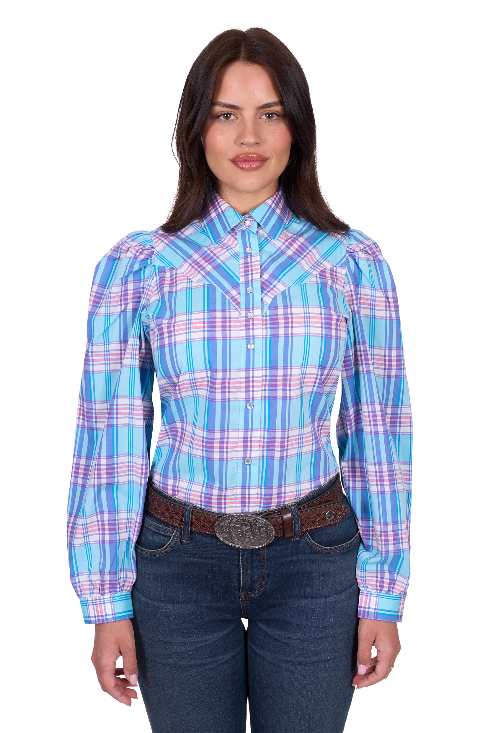 Women’s Emily Check Western Long Sleeve Shirt