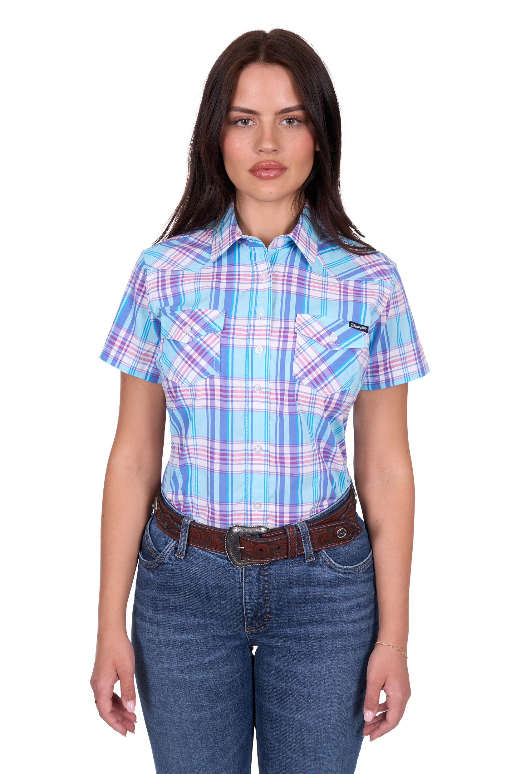 Women’s Emily Check Western Short Sleeve Shirt
