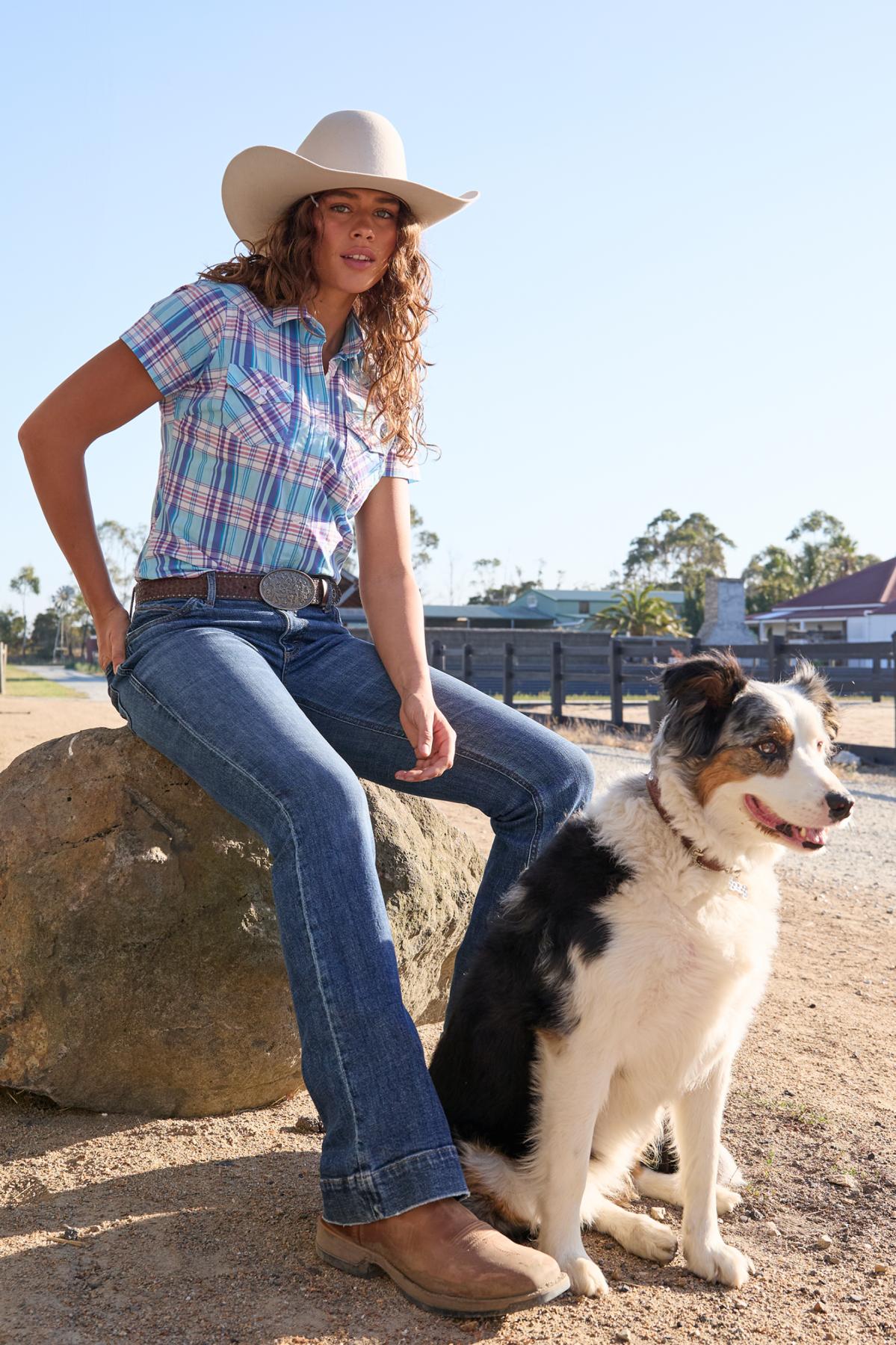 Women’s Emily Check Western Short Sleeve Shirt