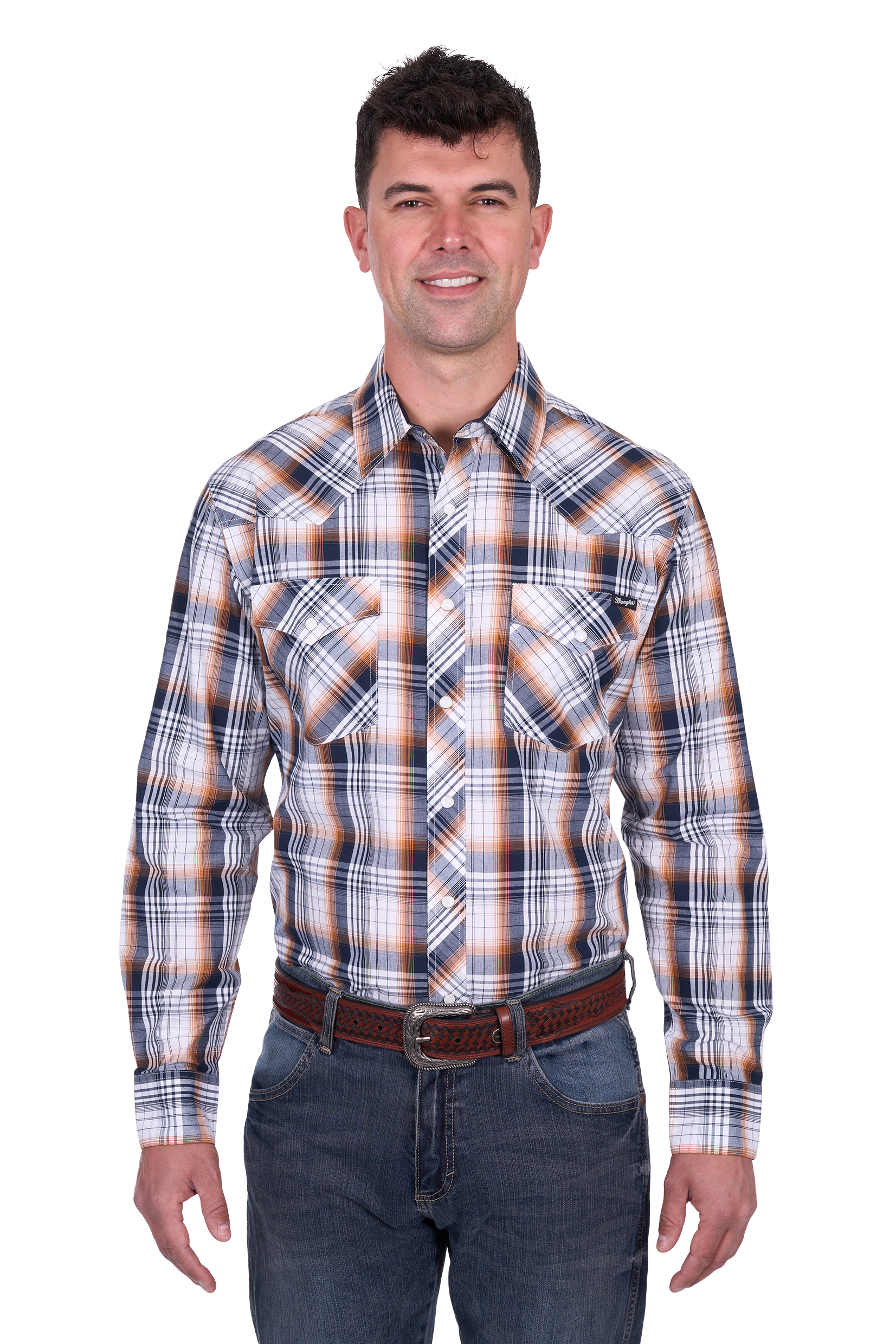 Men’s Toby Check Western Long Sleeve Shirt