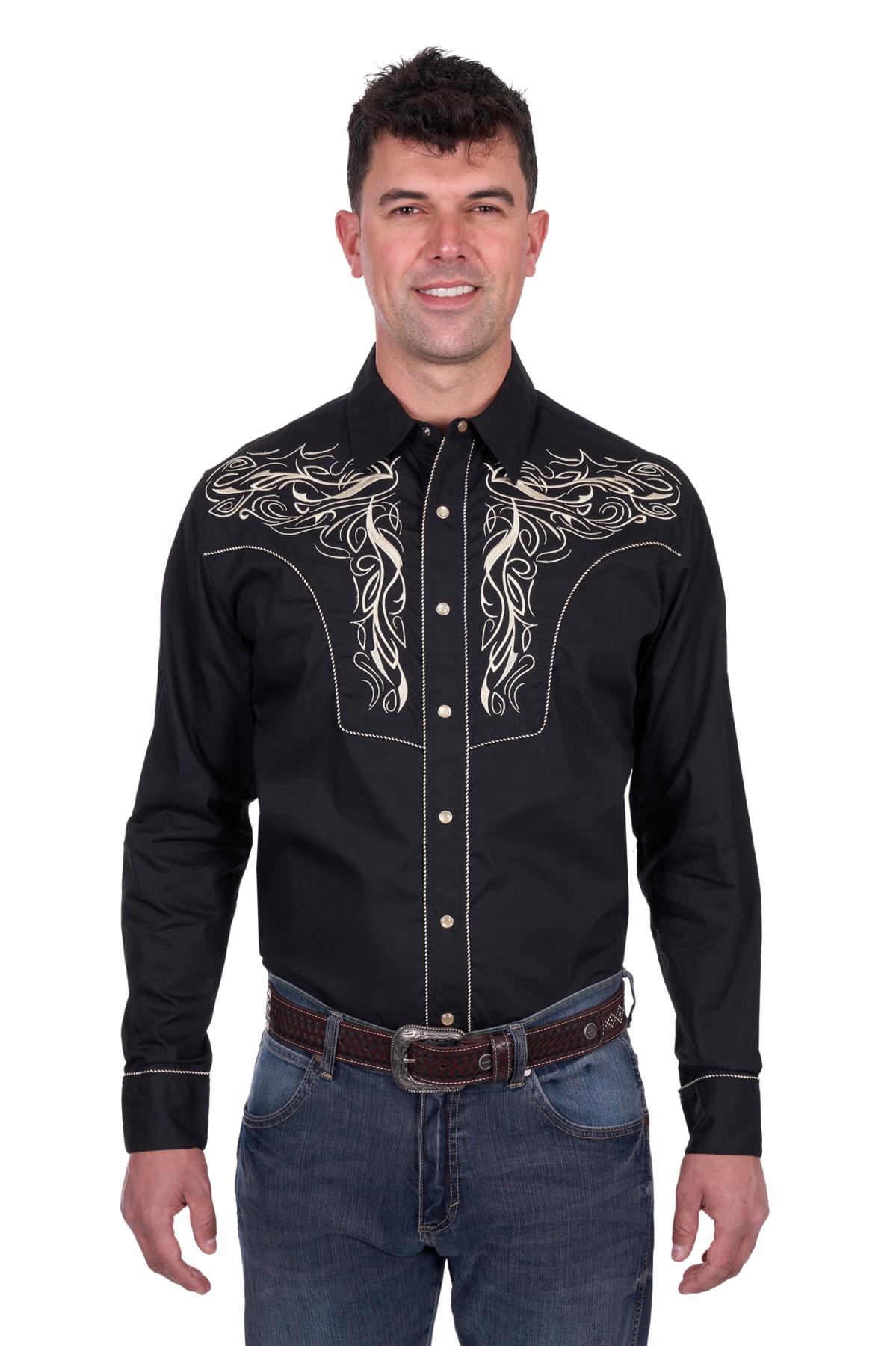 Men’s Carlos Embroidered Long Sleeve Shirt