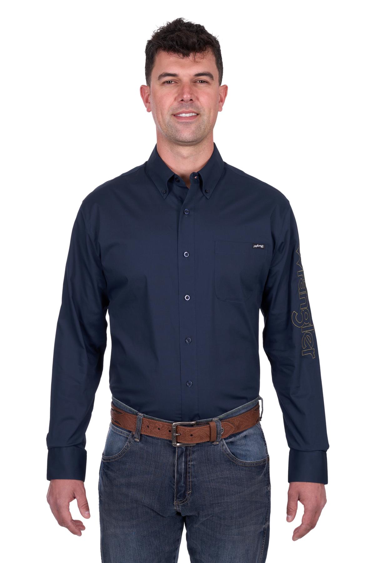 Men’s Brad Logo Button Down Long Sleeve Shirt